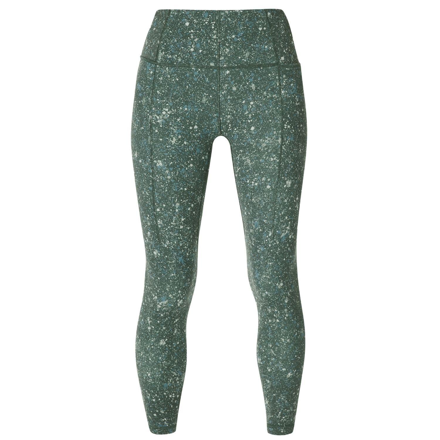 Sweaty Betty Super Soft 78 Yoga Leggings Kadın Yeşil Yoga Tayt