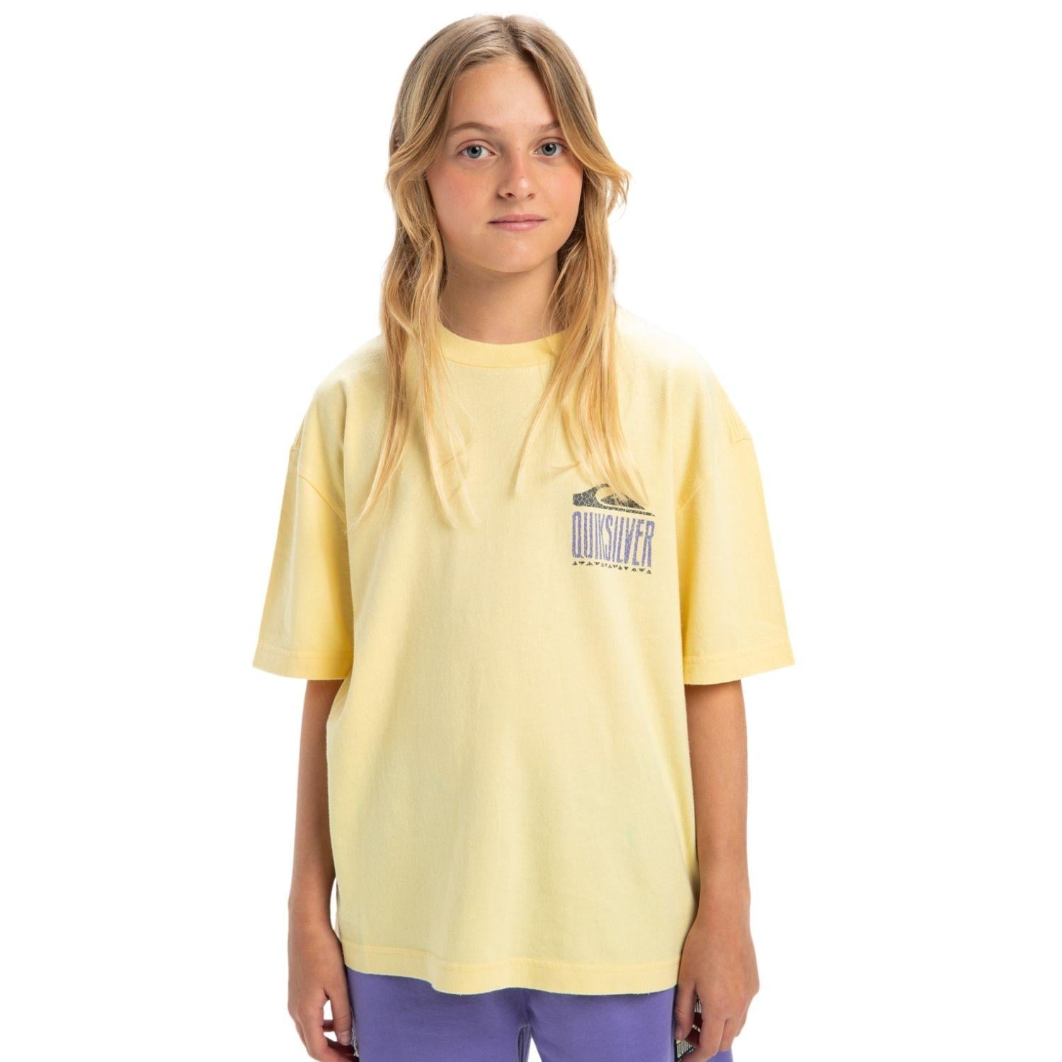 Quiksilver Gh Qs World Force Erkek Çocuk Sarı Tişört