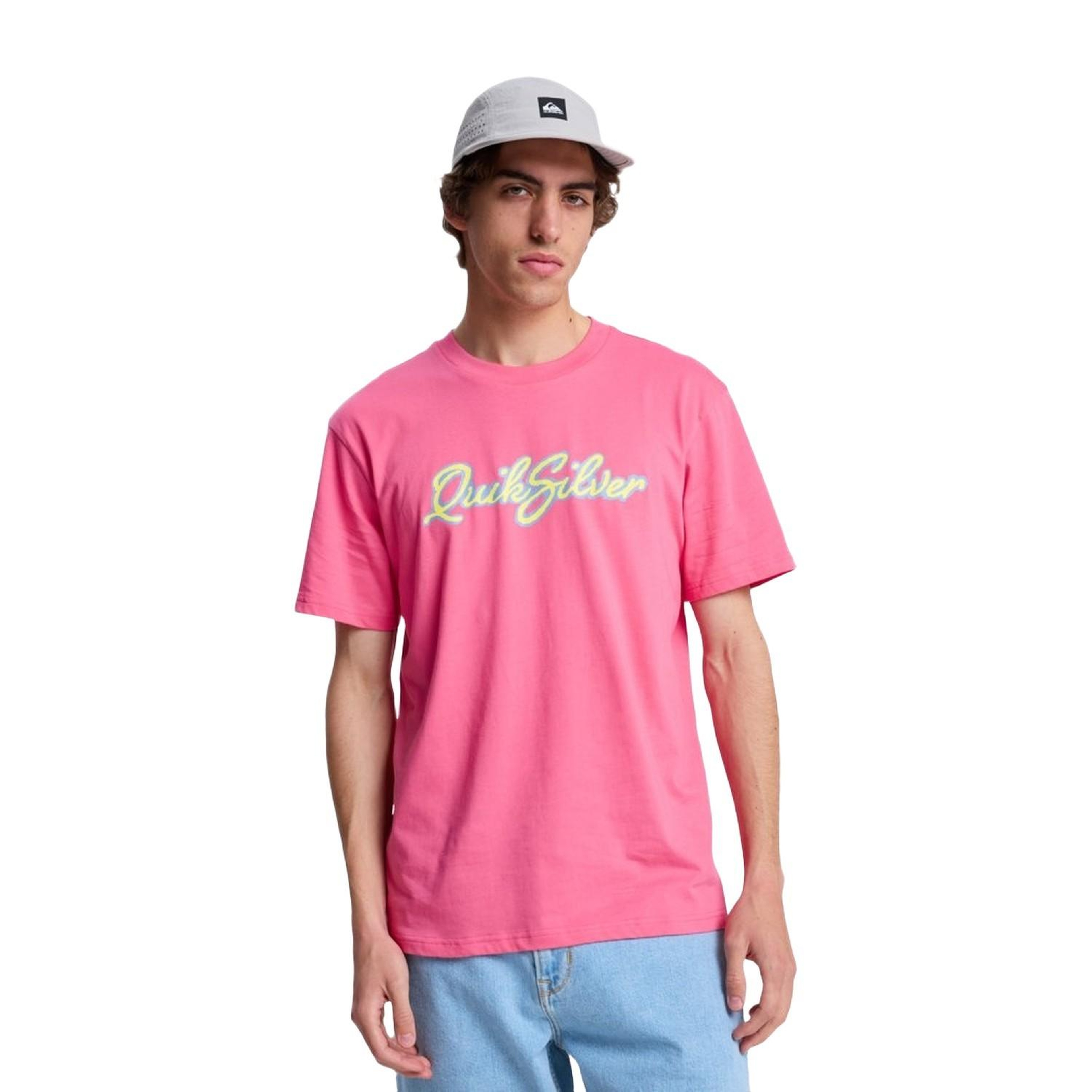 Quiksilver Malibu Erkek Pembe Tişört