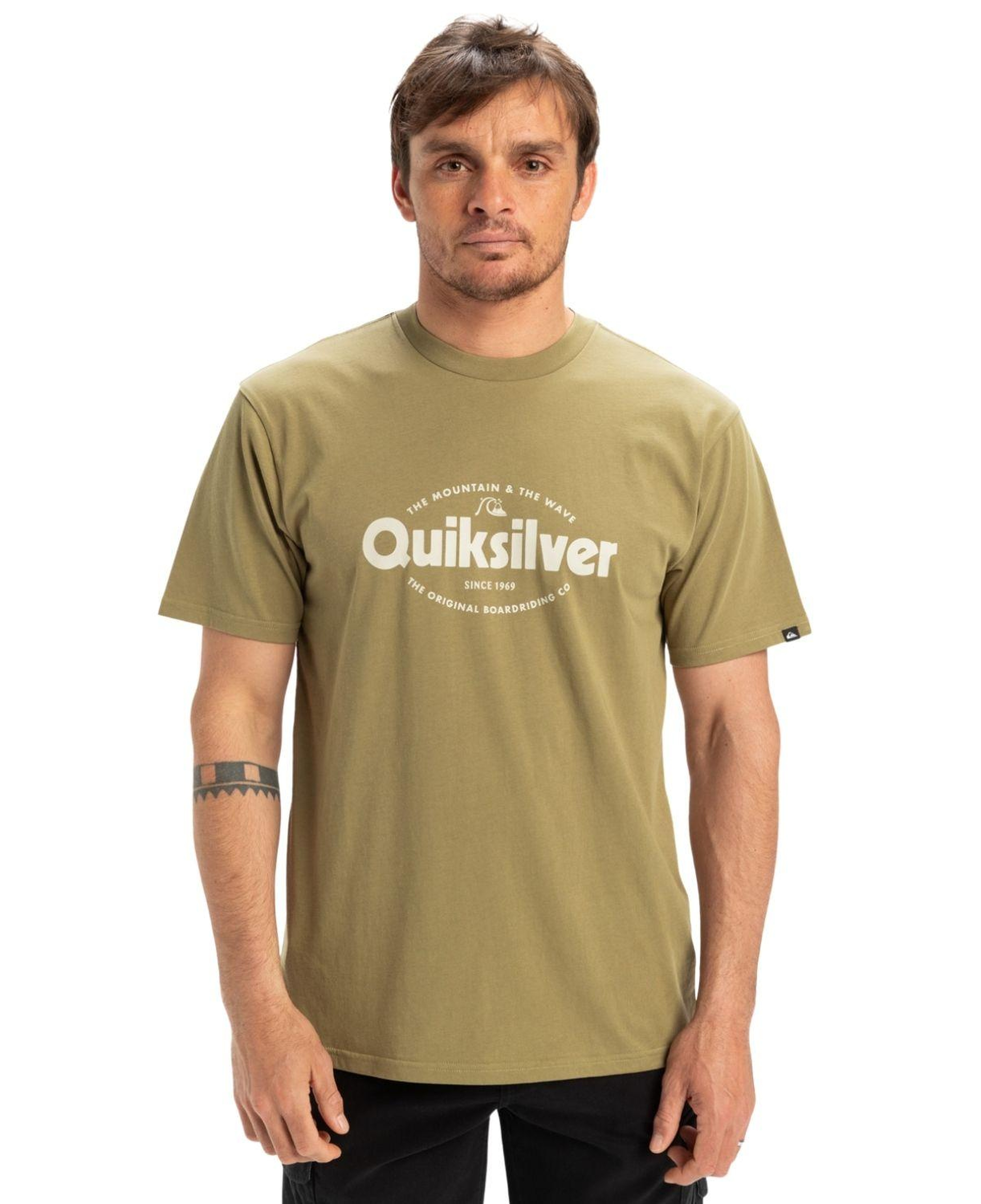 Quiksilver Ev Shape All Day Erkek Yeşil Tişört
