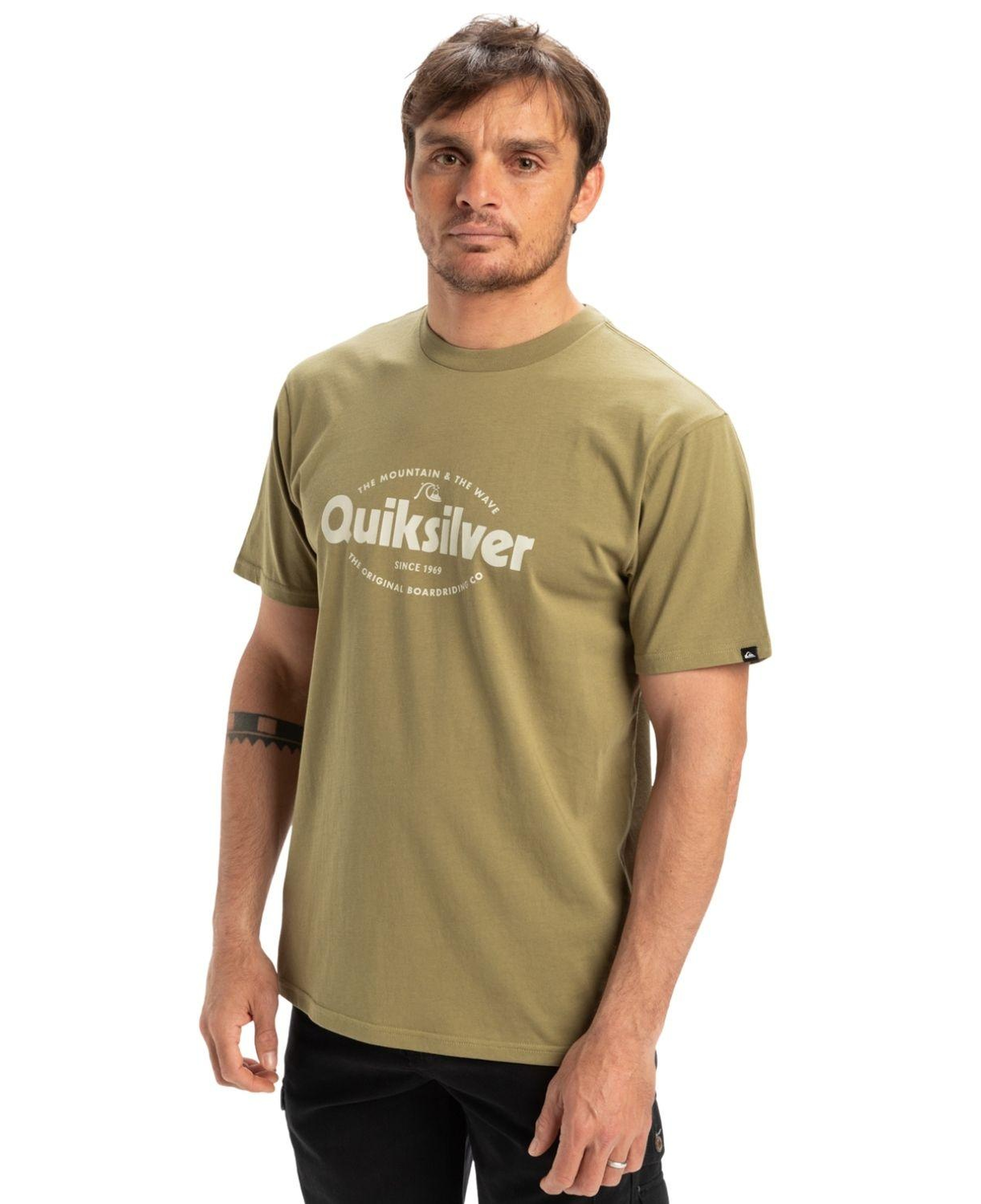 Quiksilver Ev Shape All Day Erkek Yeşil Tişört