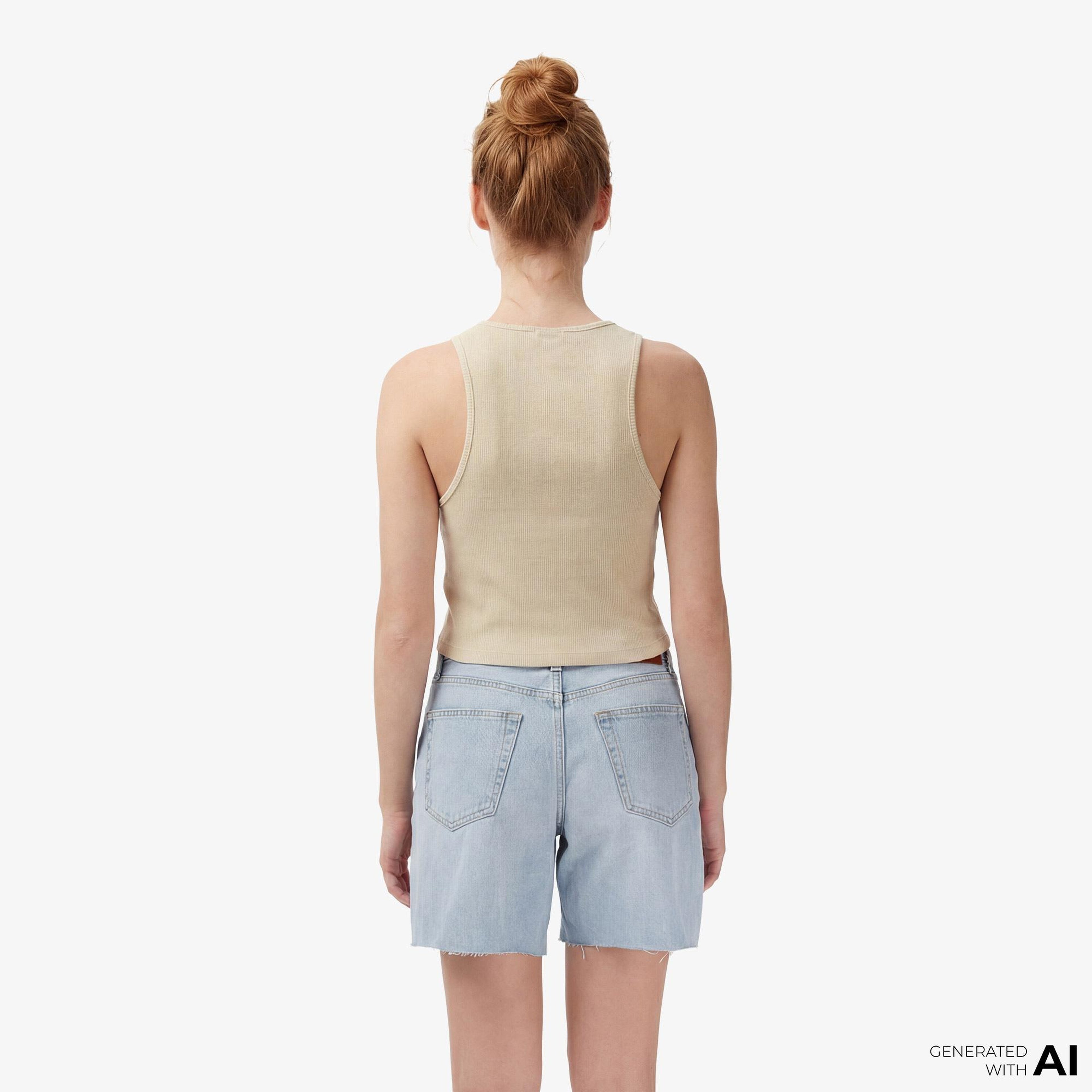 Dickies Plentywood Gd Vest Kadın Bej T-Shirt
