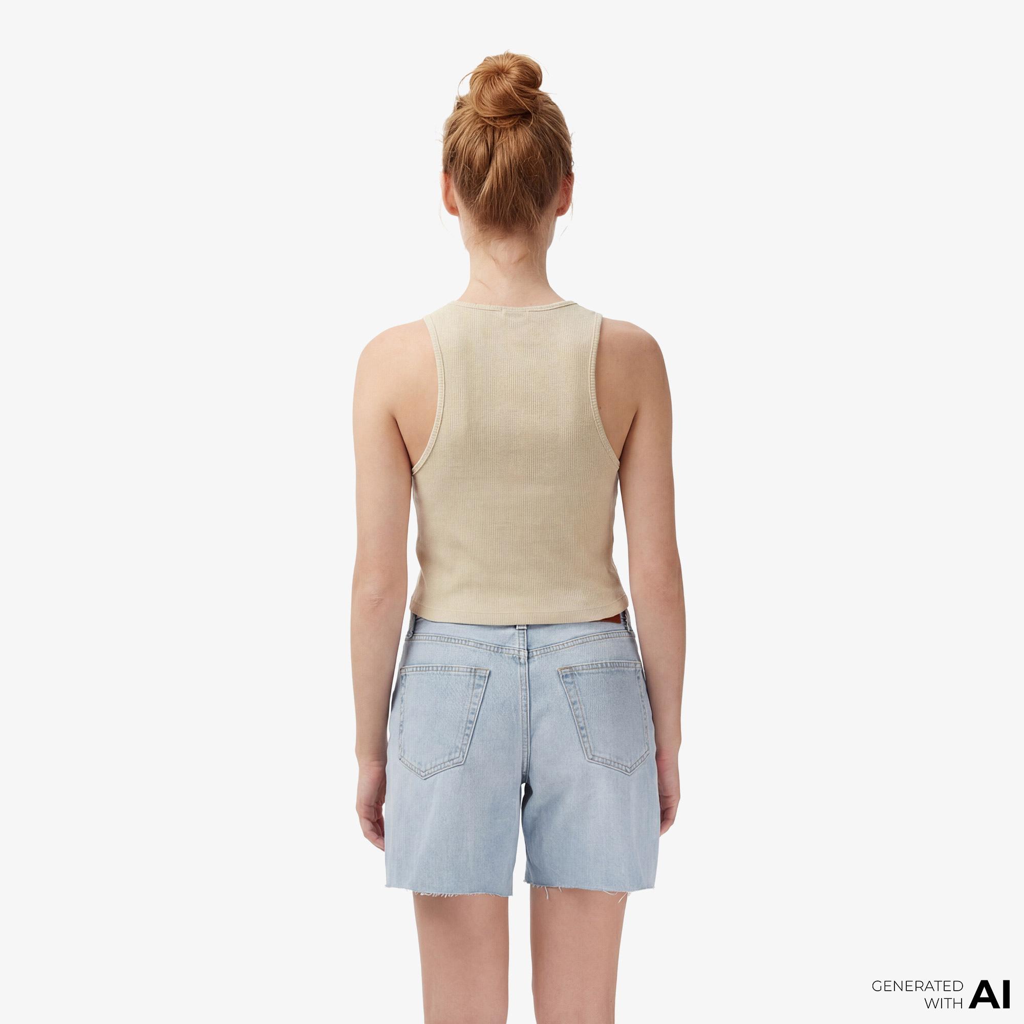 Dickies Plentywood Gd Vest Kadın Bej T-Shirt
