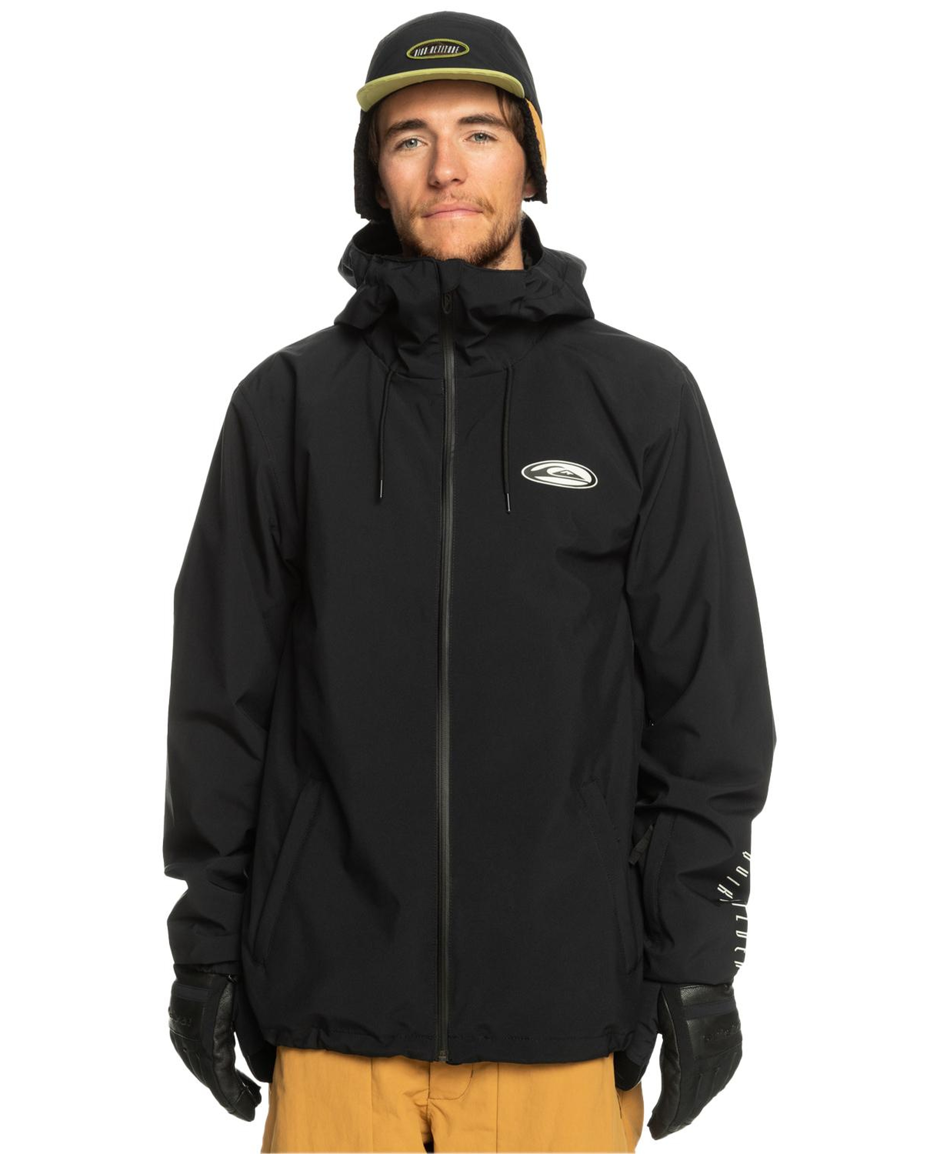 Quiksilver High In The Hood Unisex Siyah Snowboard Ceketi