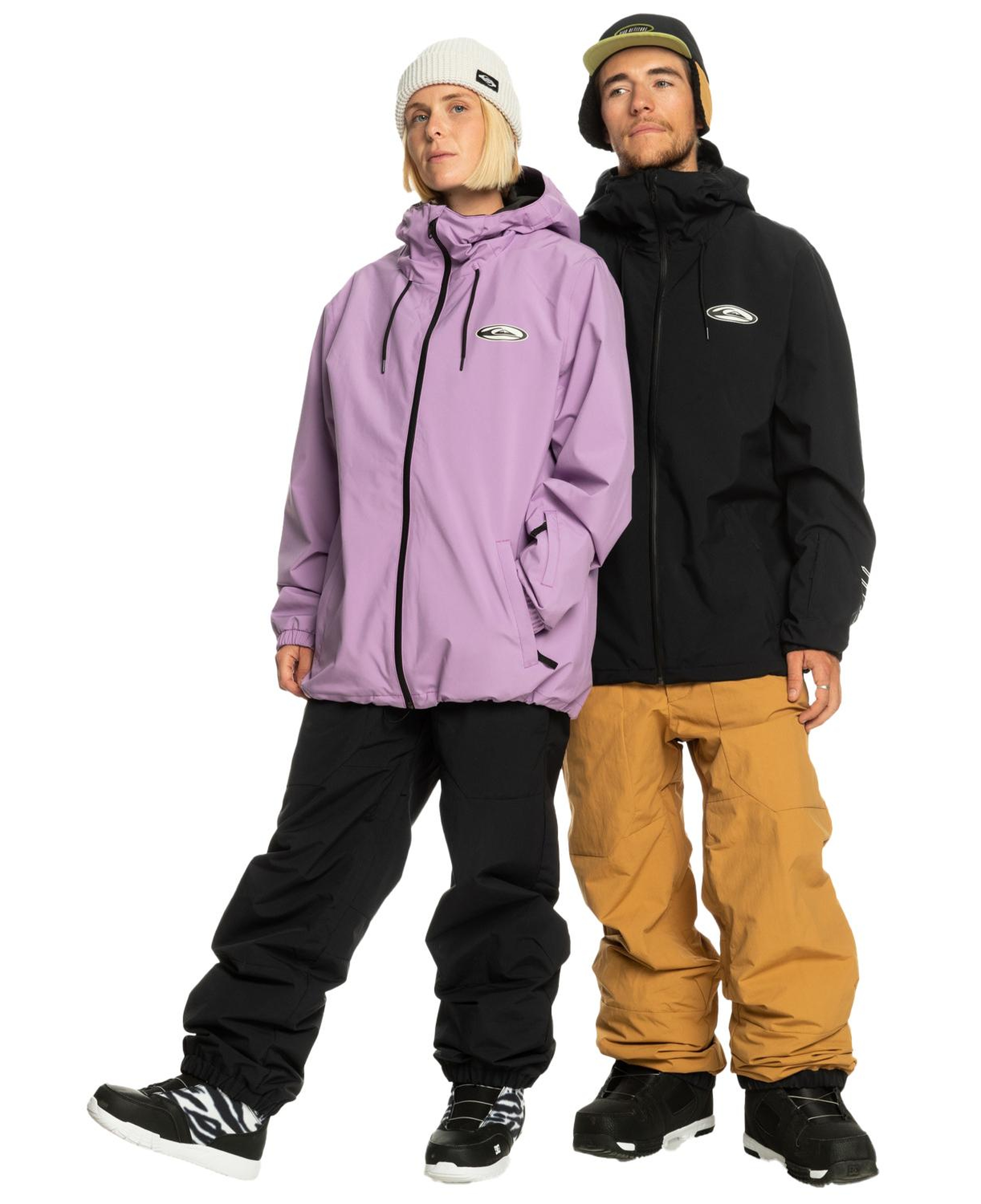Quiksilver High In The Hood Unisex Siyah Snowboard Ceketi