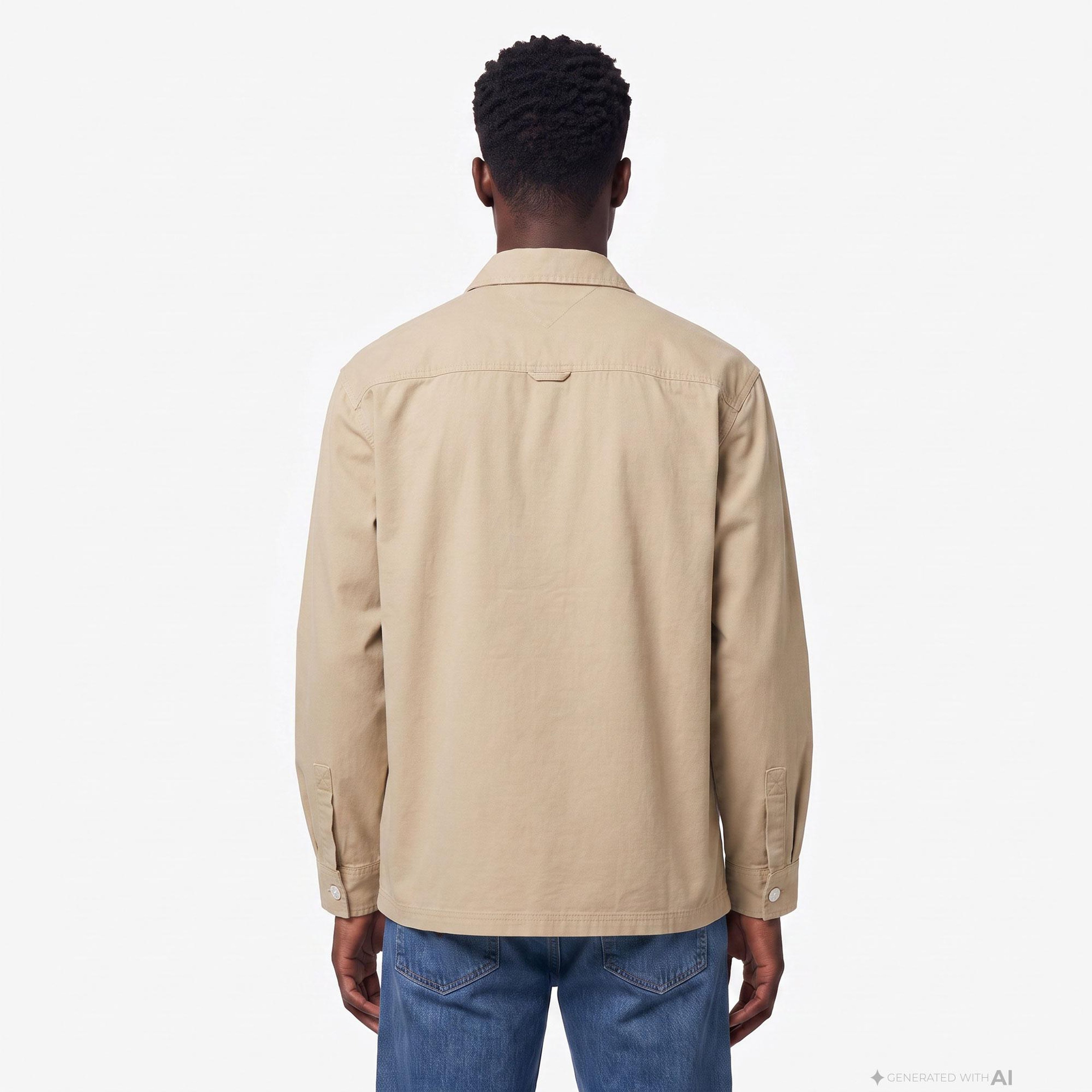 Tommy Hilfiger Essential Overshirt Ext Erkek Sarı T-Shirt