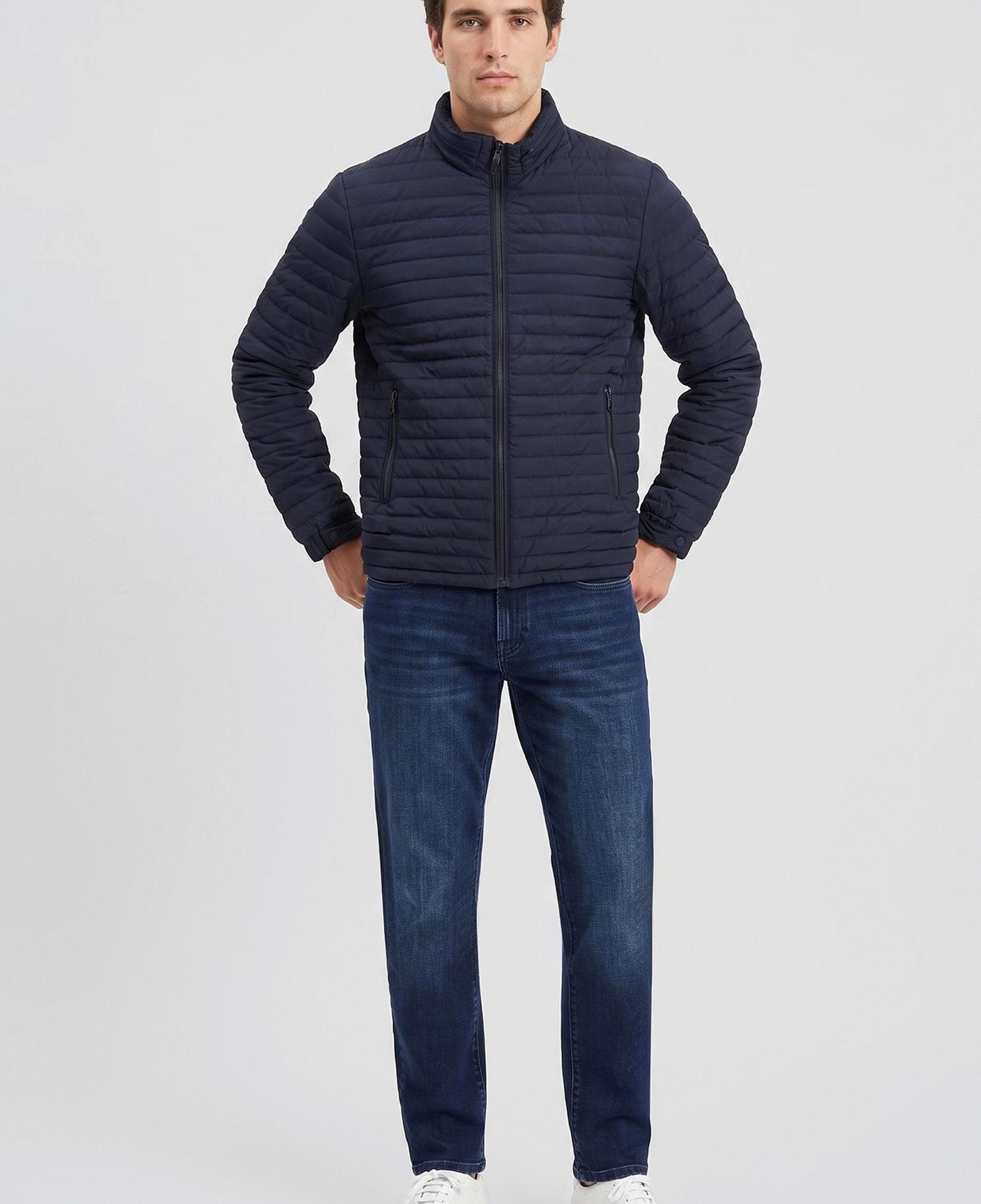 Network Erkek Lacivert Puffer Mont