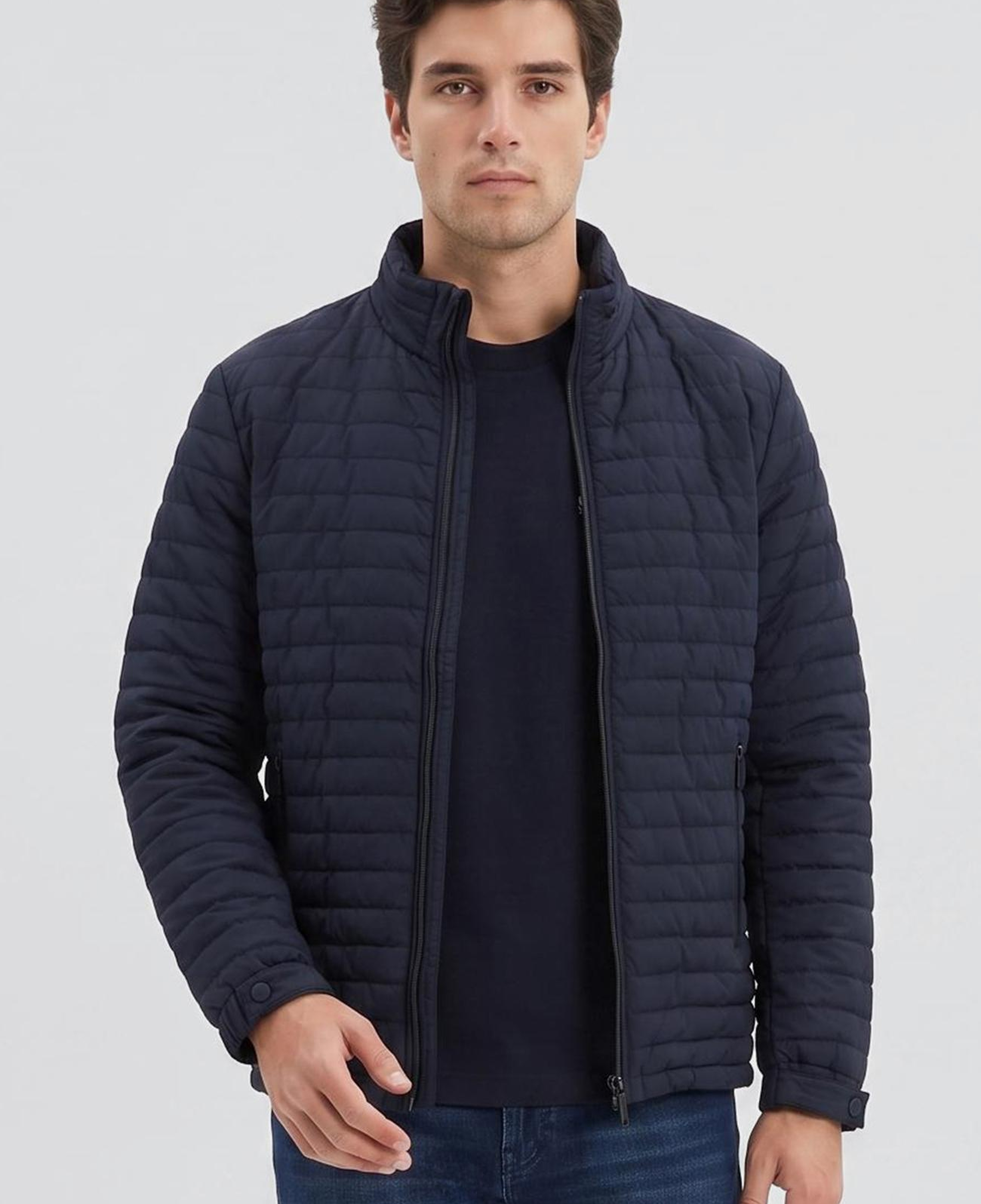 Network Erkek Lacivert Puffer Mont