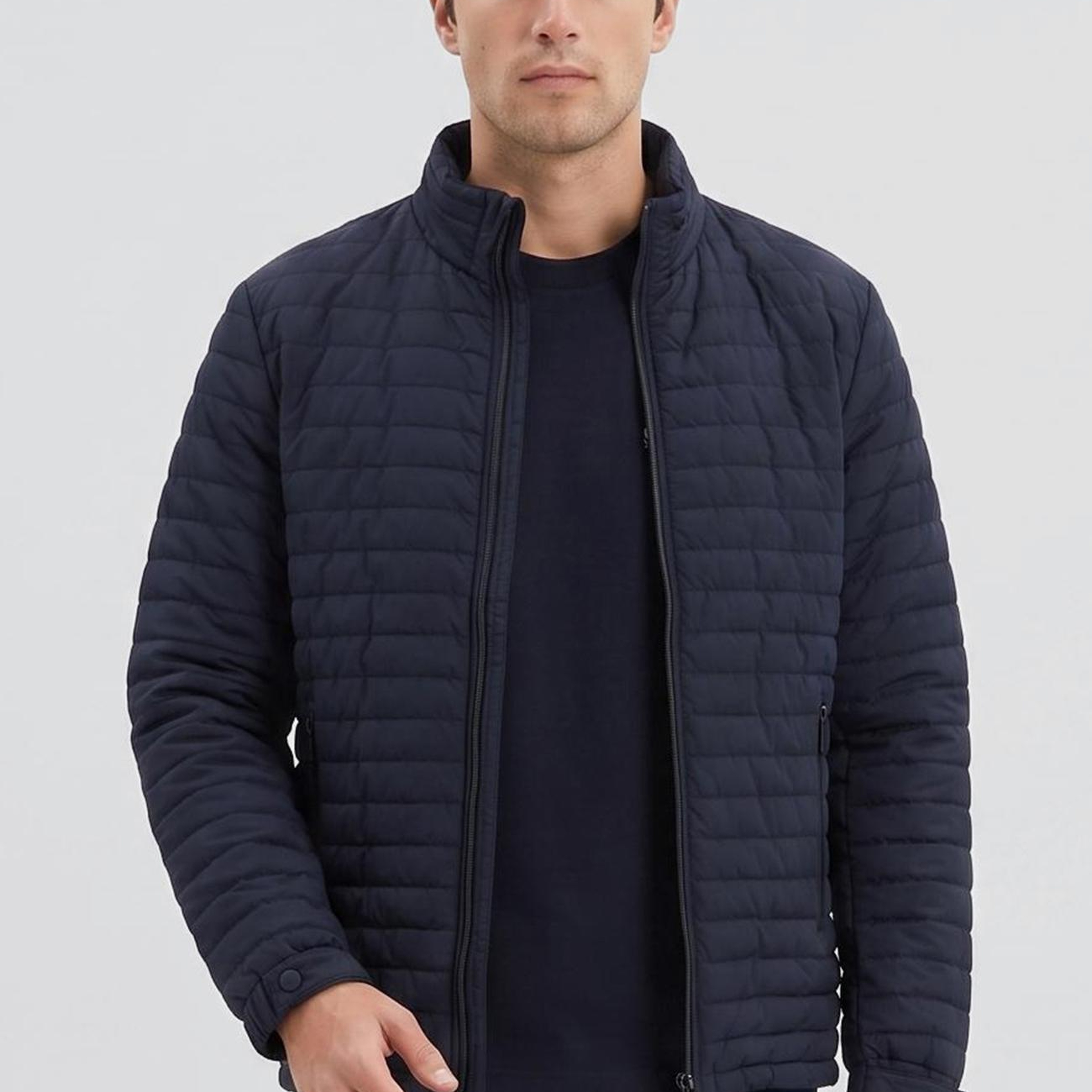 Network Erkek Lacivert Puffer Mont
