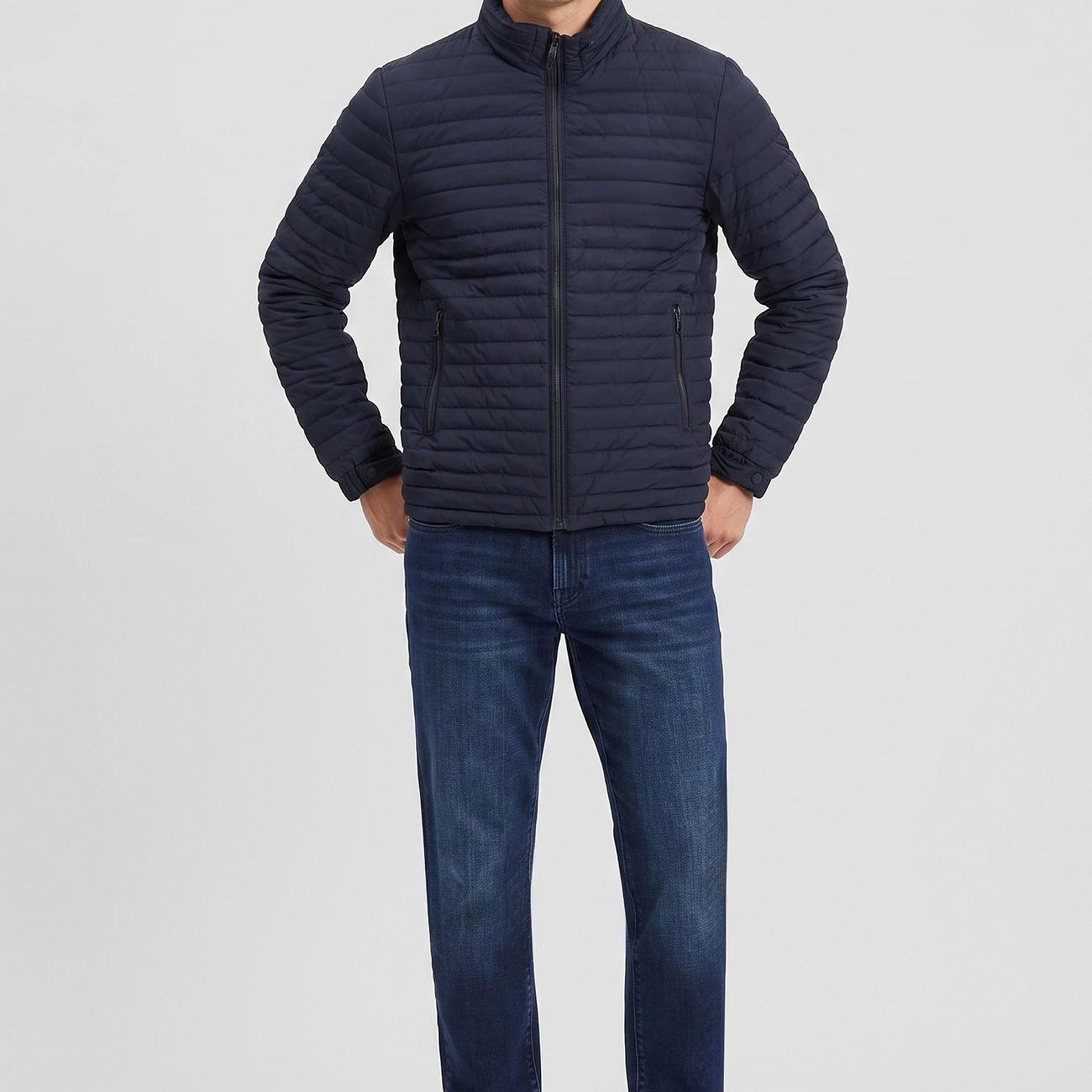 Network Erkek Lacivert Puffer Mont