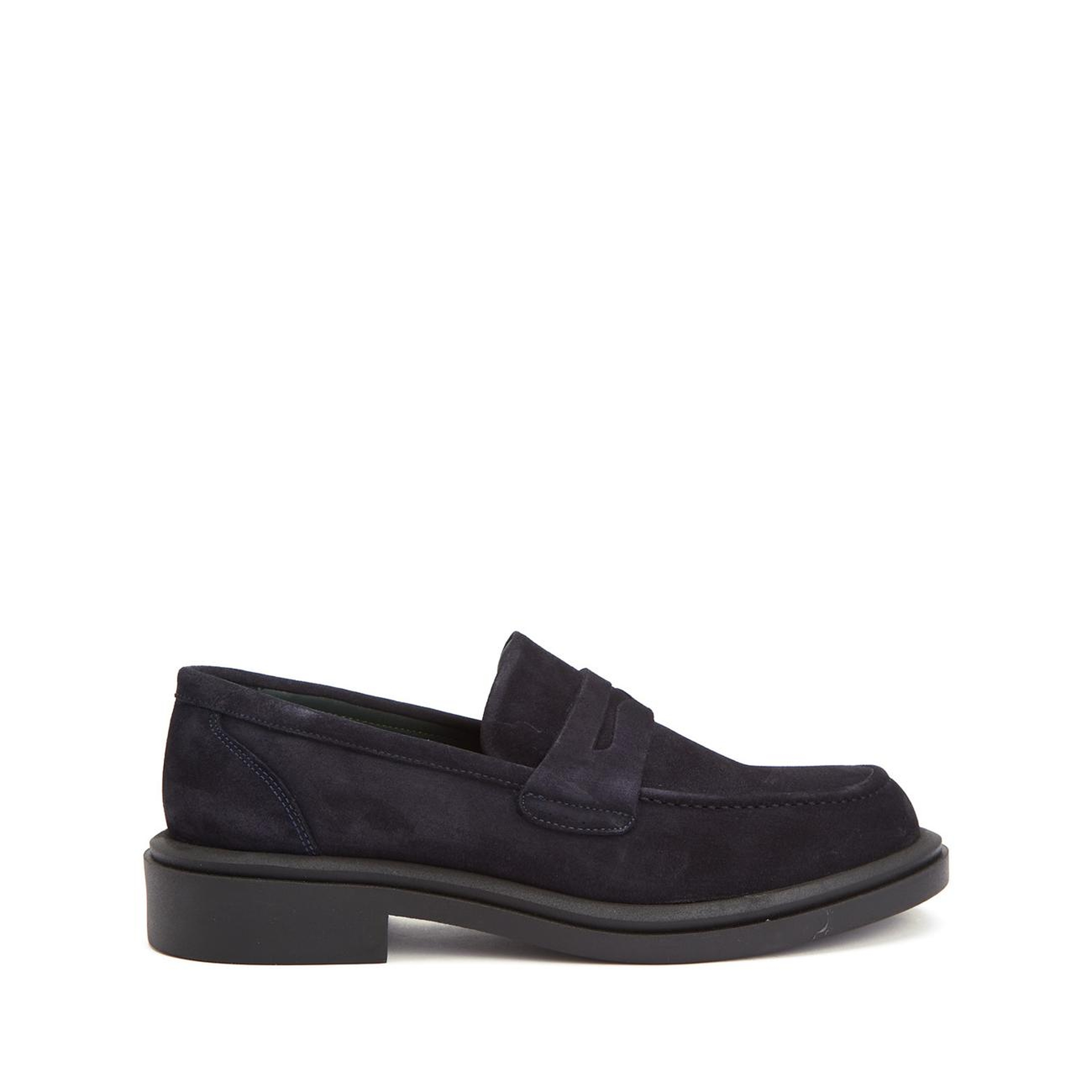 George Hogg Erkek Lacivert Süet Loafer