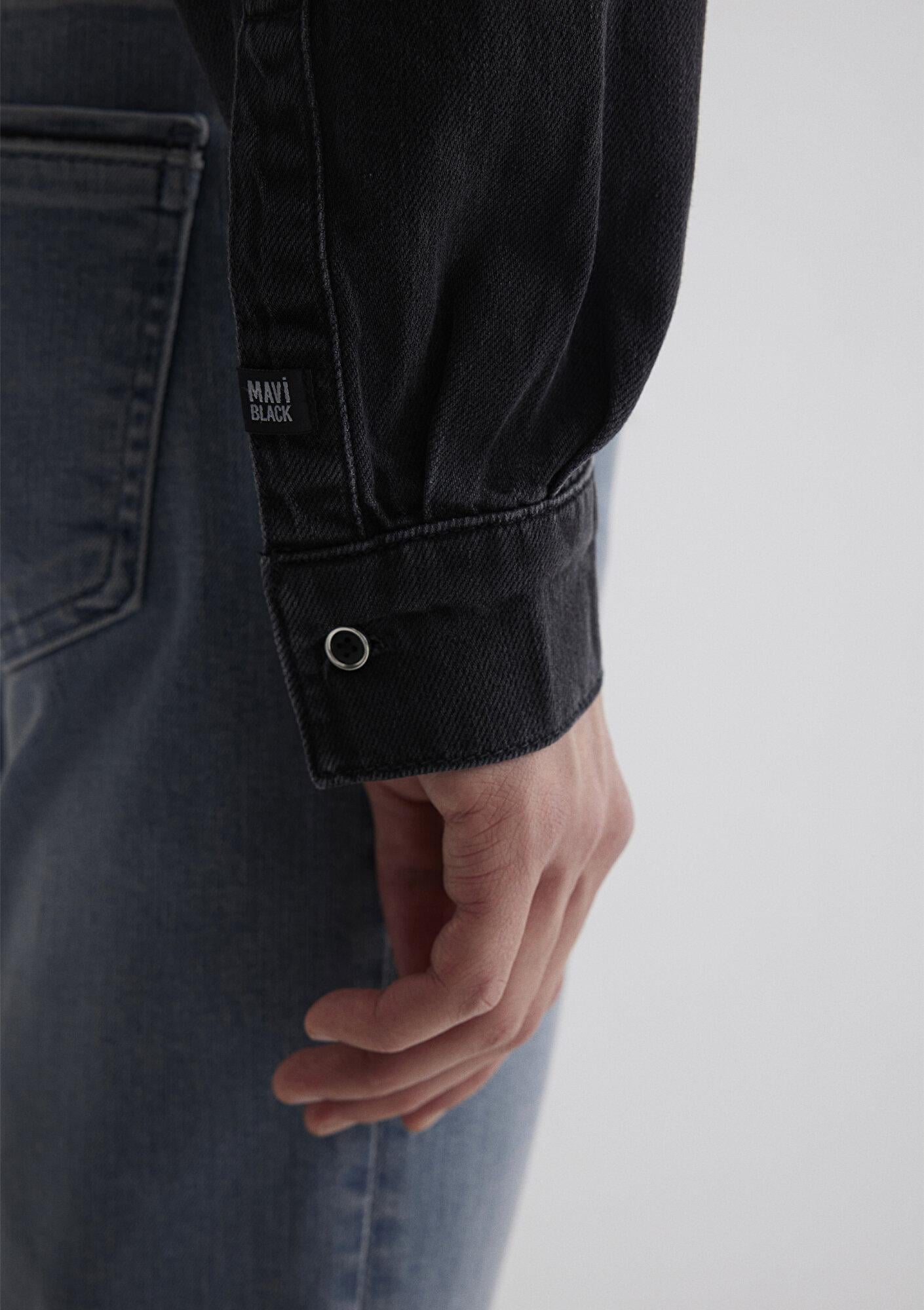Mavi Jayden Mavi Black Koyu Gri Jean Gömlek Regular Fit / Normal Kesim 0211065-89297