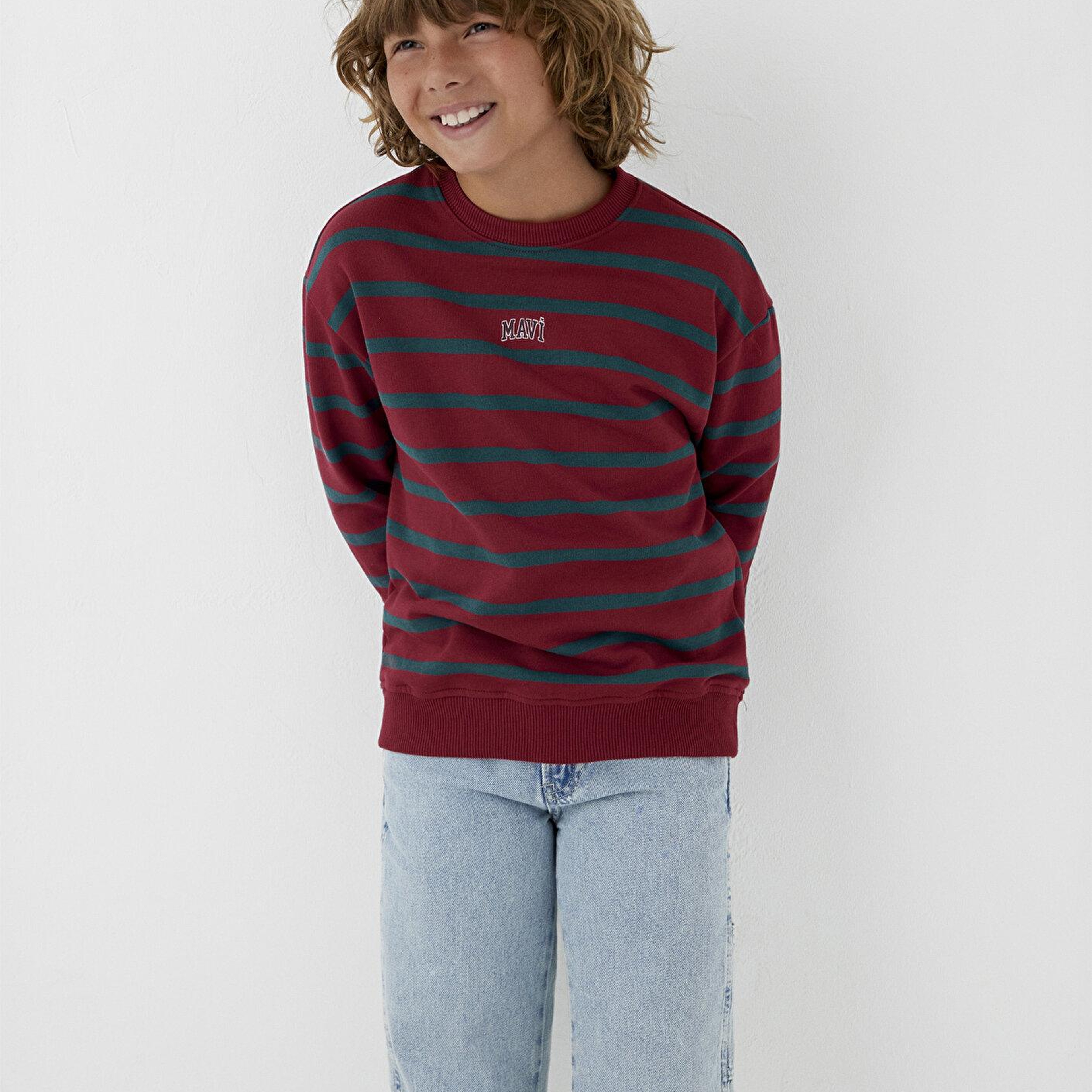 Mavi Yeşil Sweatshirt 6S10144-91628