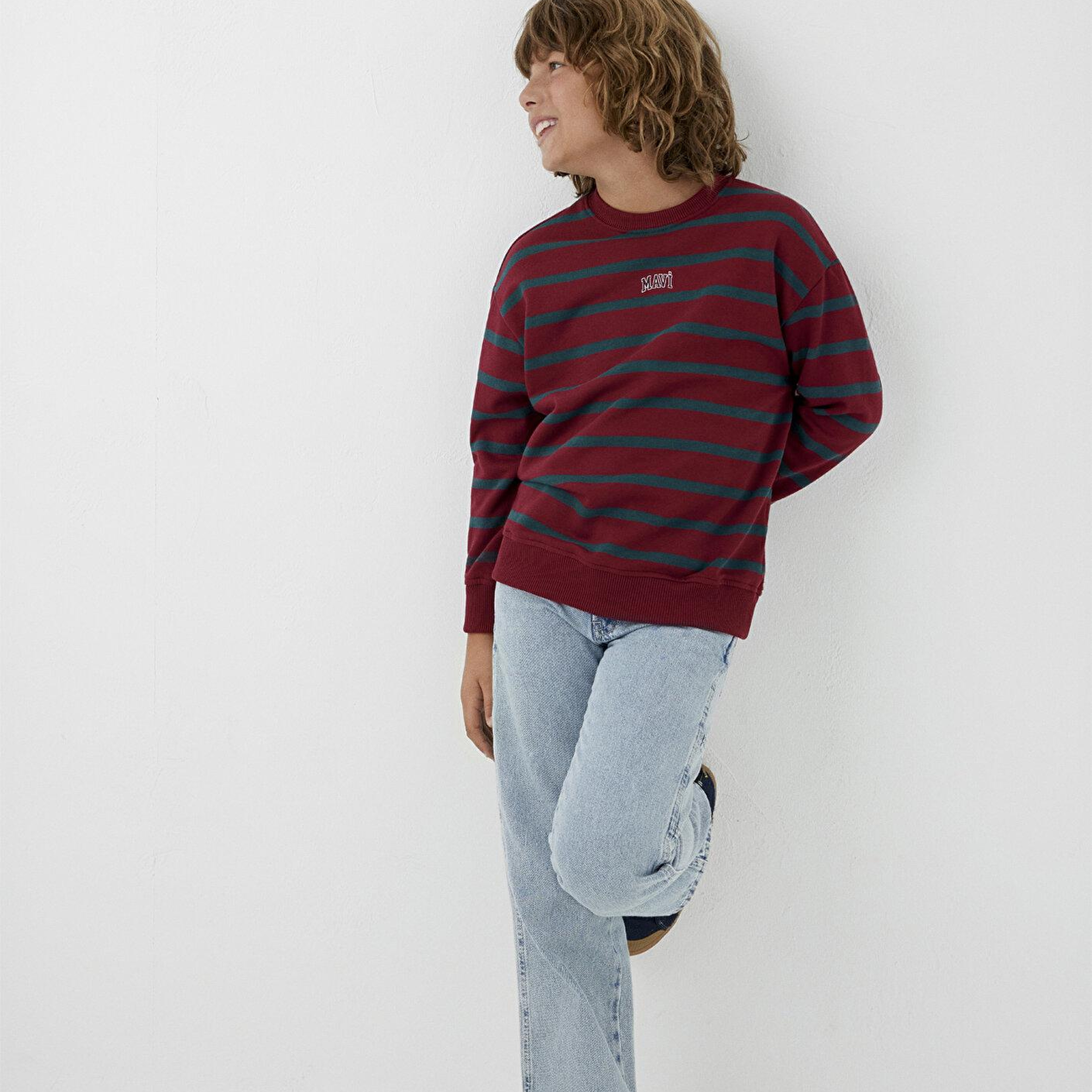 Mavi Yeşil Sweatshirt 6S10144-91628