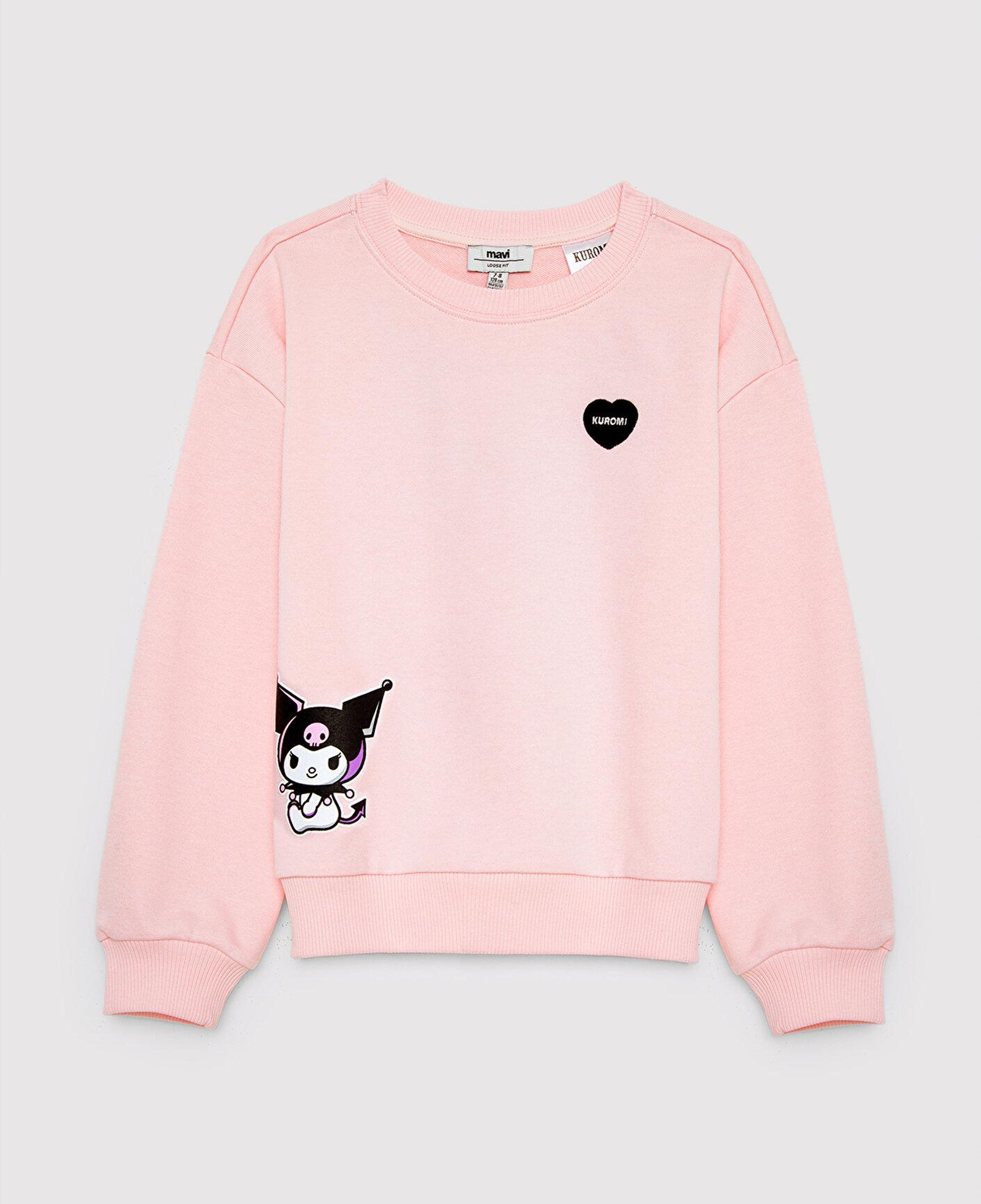 Mavi Kuromi Baskılı Kapüşonsuz Sweatshirt 7S10199-90773