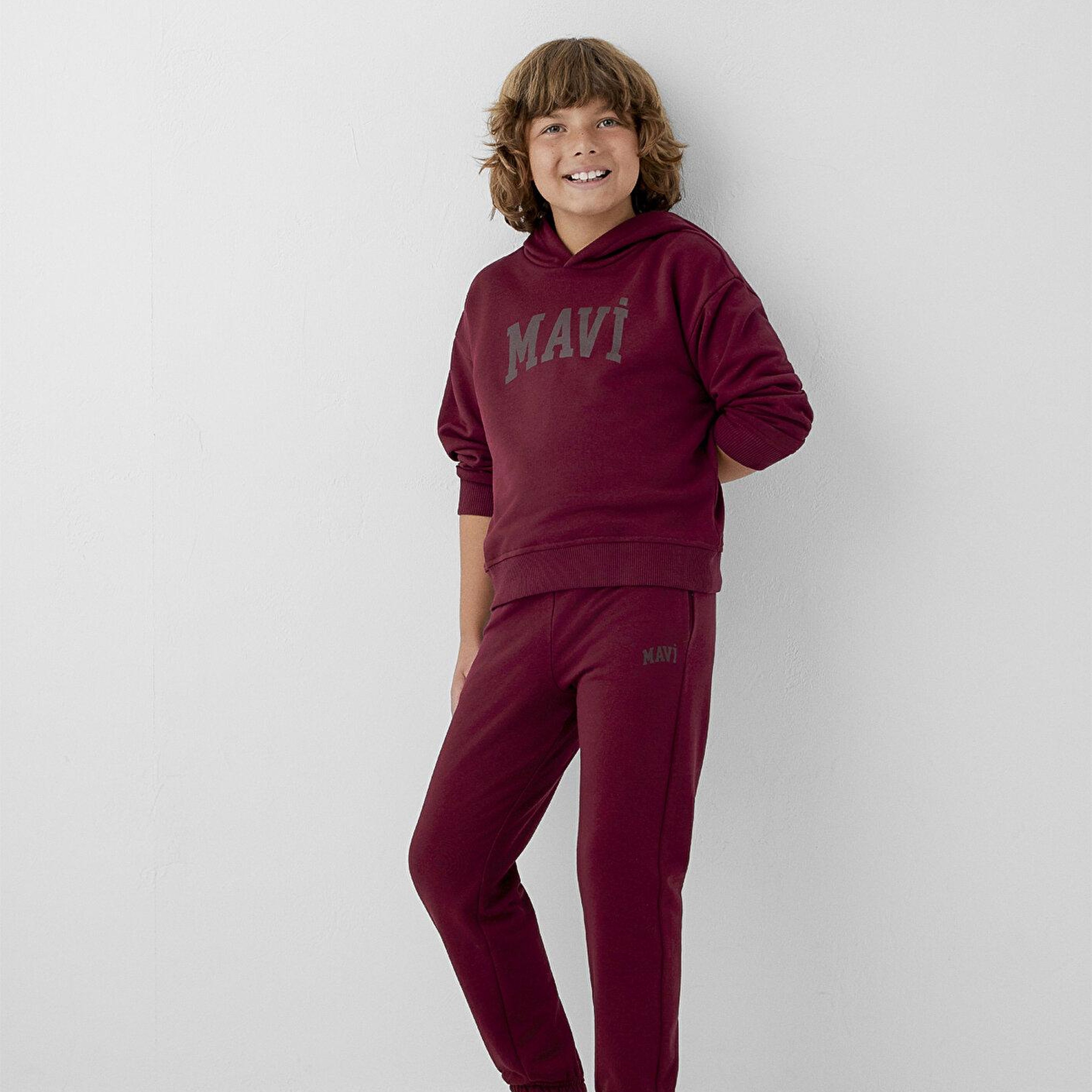 Mavi Mavi Logo Baskılı Bordo Eşofman Altı 6010024-70394
