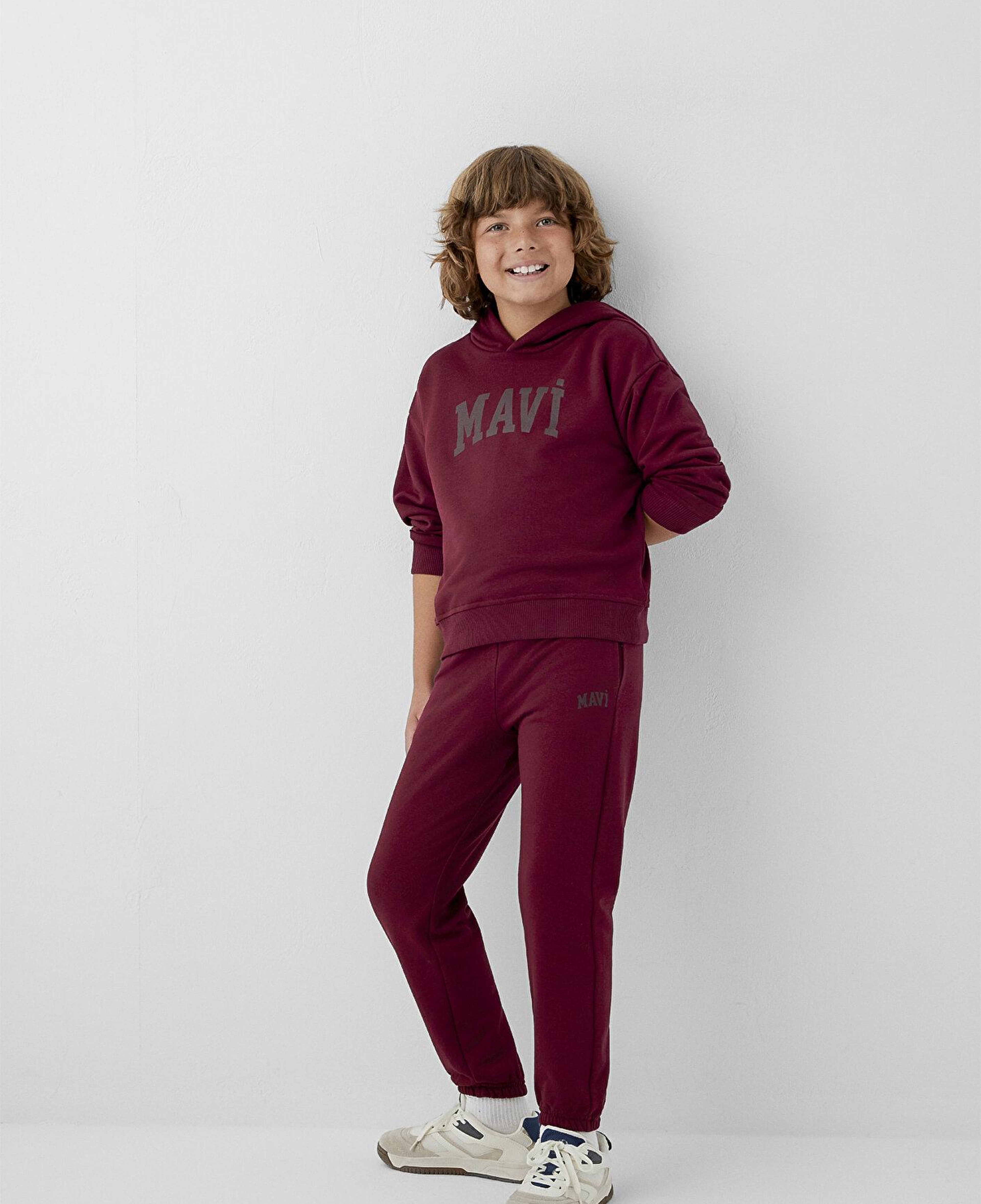 Mavi Mavi Logo Baskılı Bordo Eşofman Altı 6010024-70394