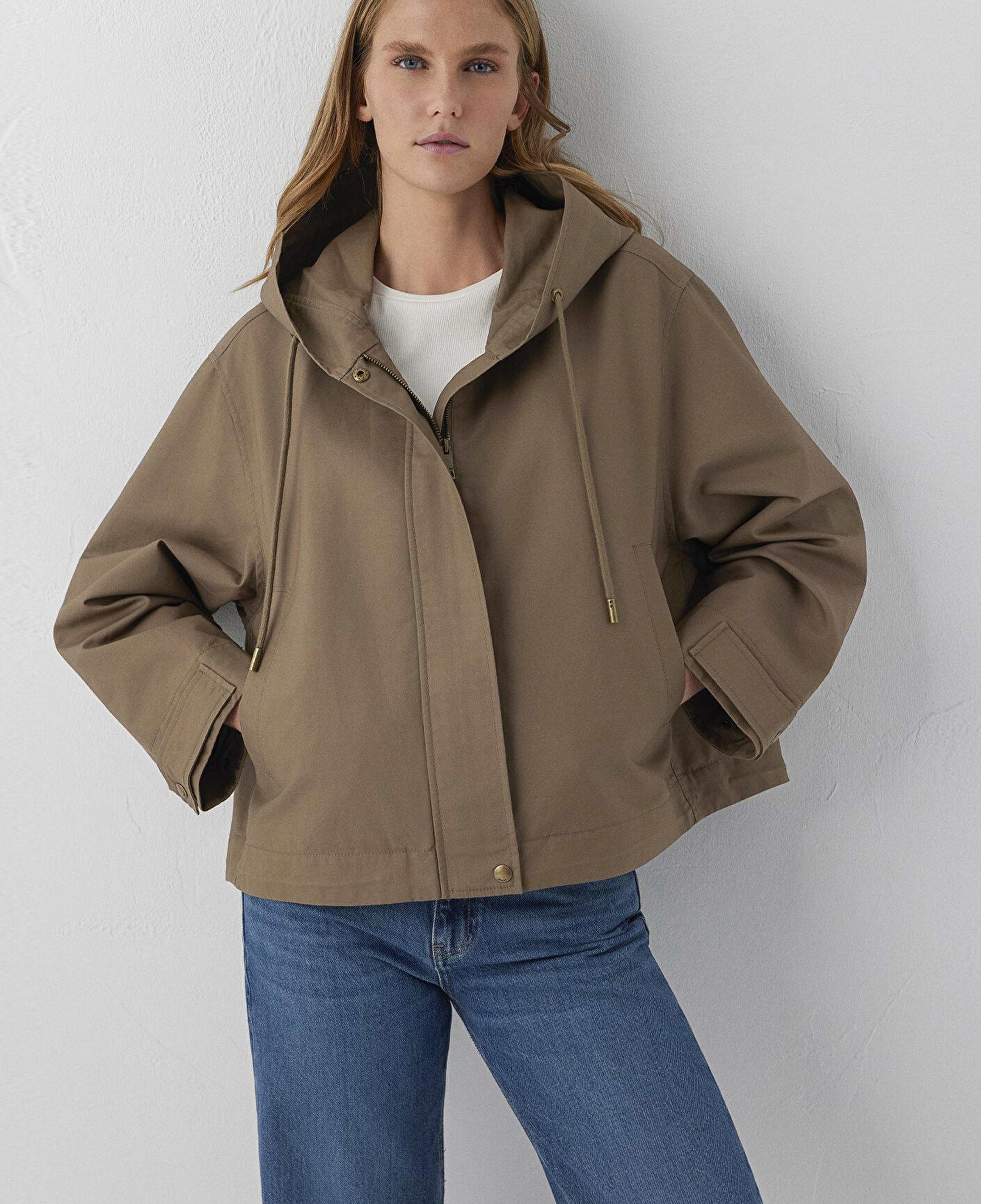 Mavi Kahverengi Ceket Oversize / Geniş Kesim 1110888-85555