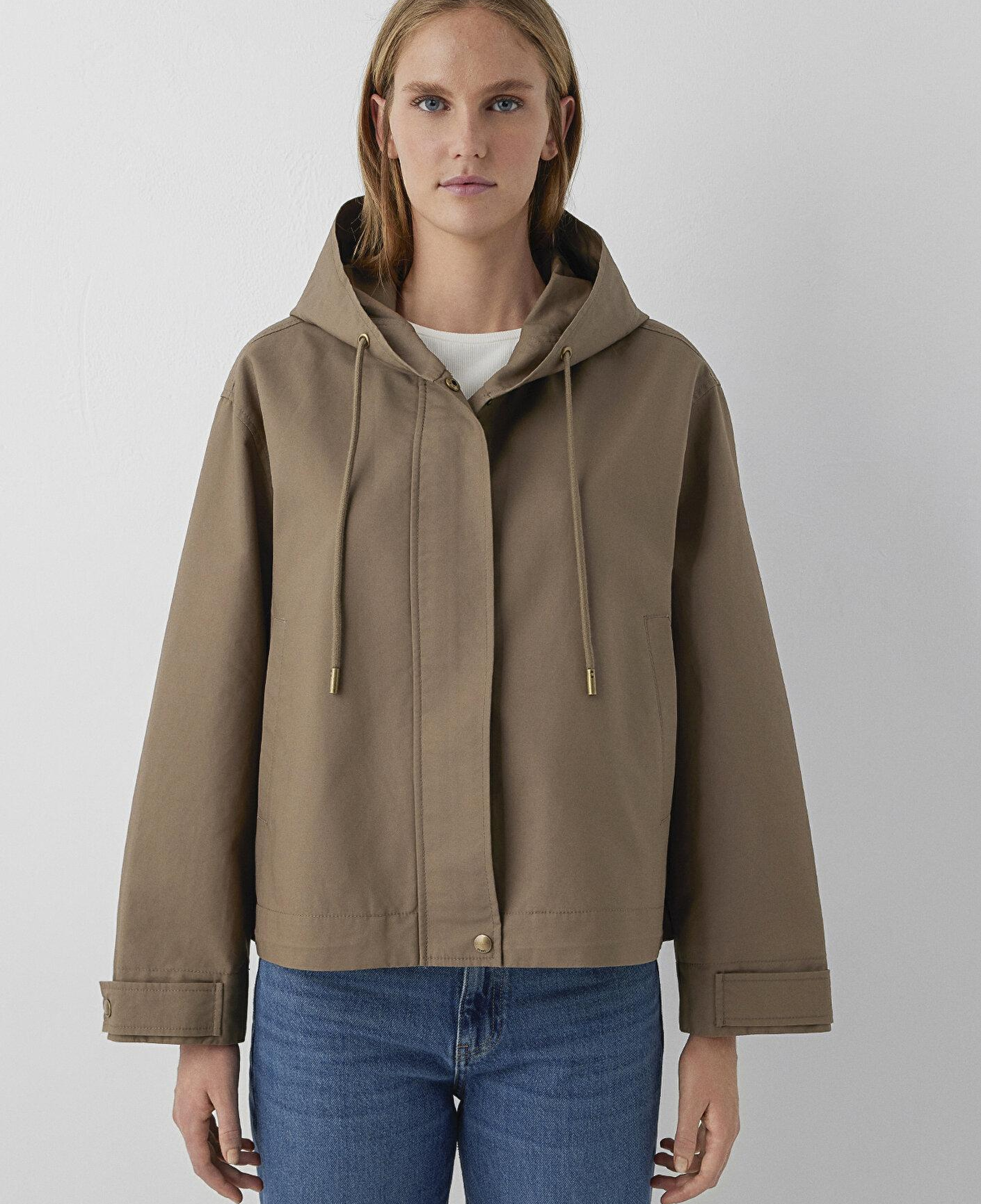 Mavi Kahverengi Ceket Oversize / Geniş Kesim 1110888-85555