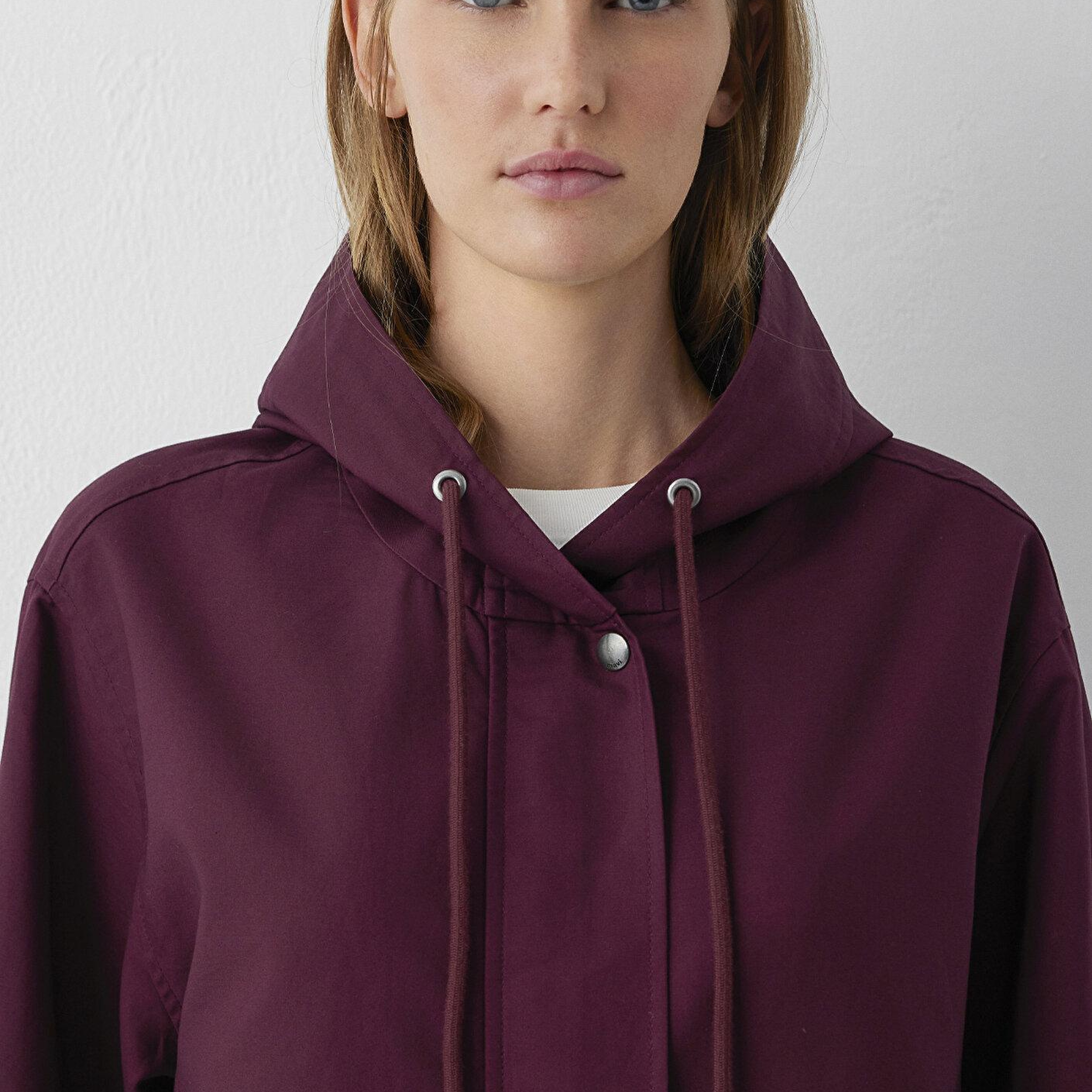 Mavi Bordo Ceket Oversize / Geniş Kesim 1110888-70434