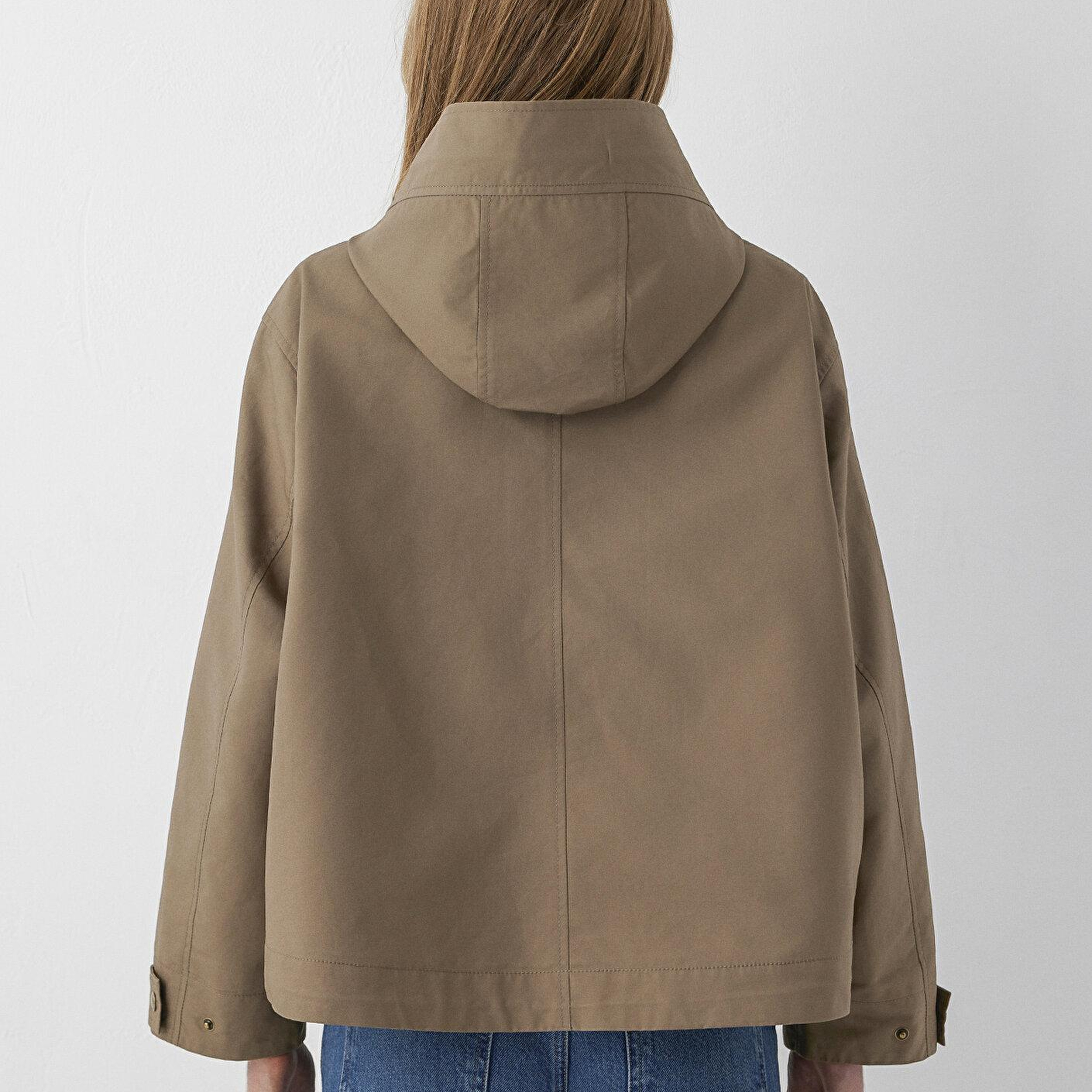 Mavi Kahverengi Ceket Oversize / Geniş Kesim 1110888-85555