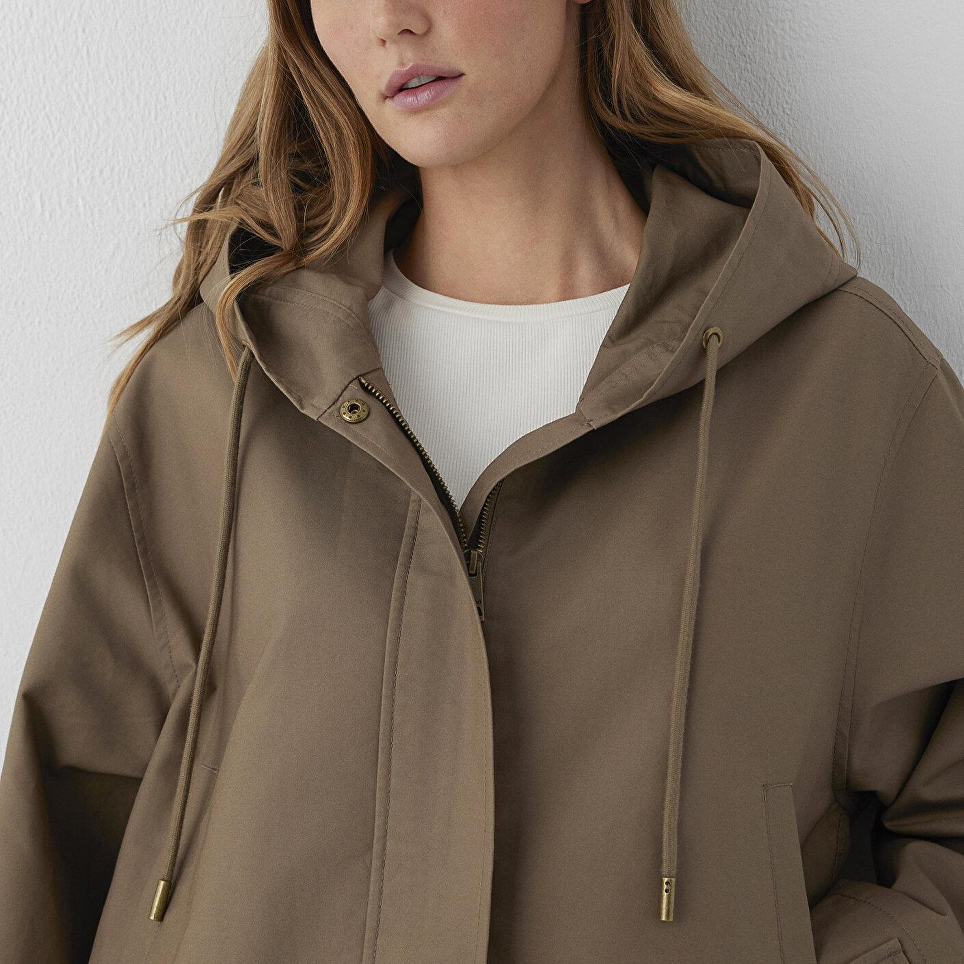 Mavi Kahverengi Ceket Oversize / Geniş Kesim 1110888-85555
