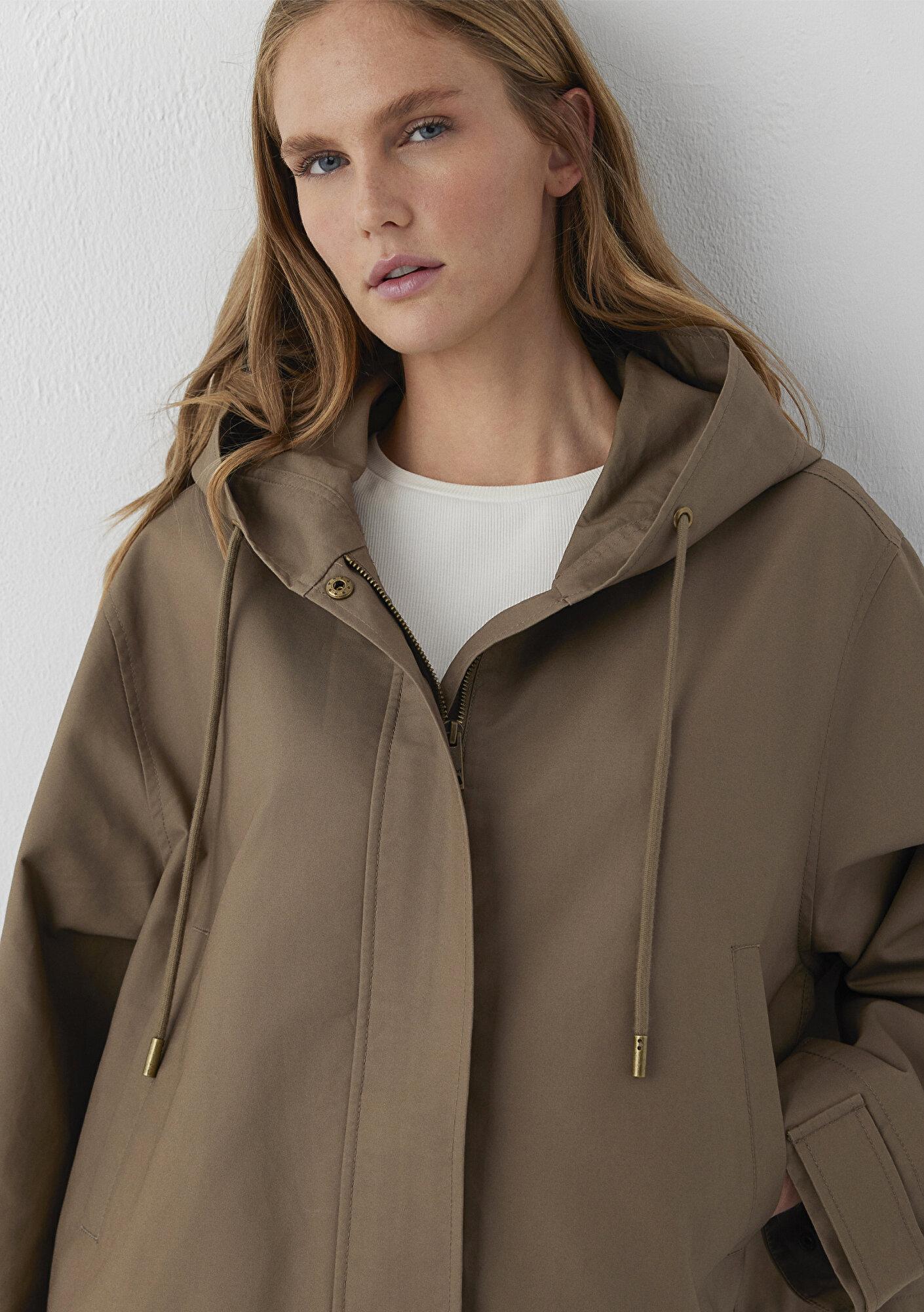 Mavi Kahverengi Ceket Oversize / Geniş Kesim 1110888-85555