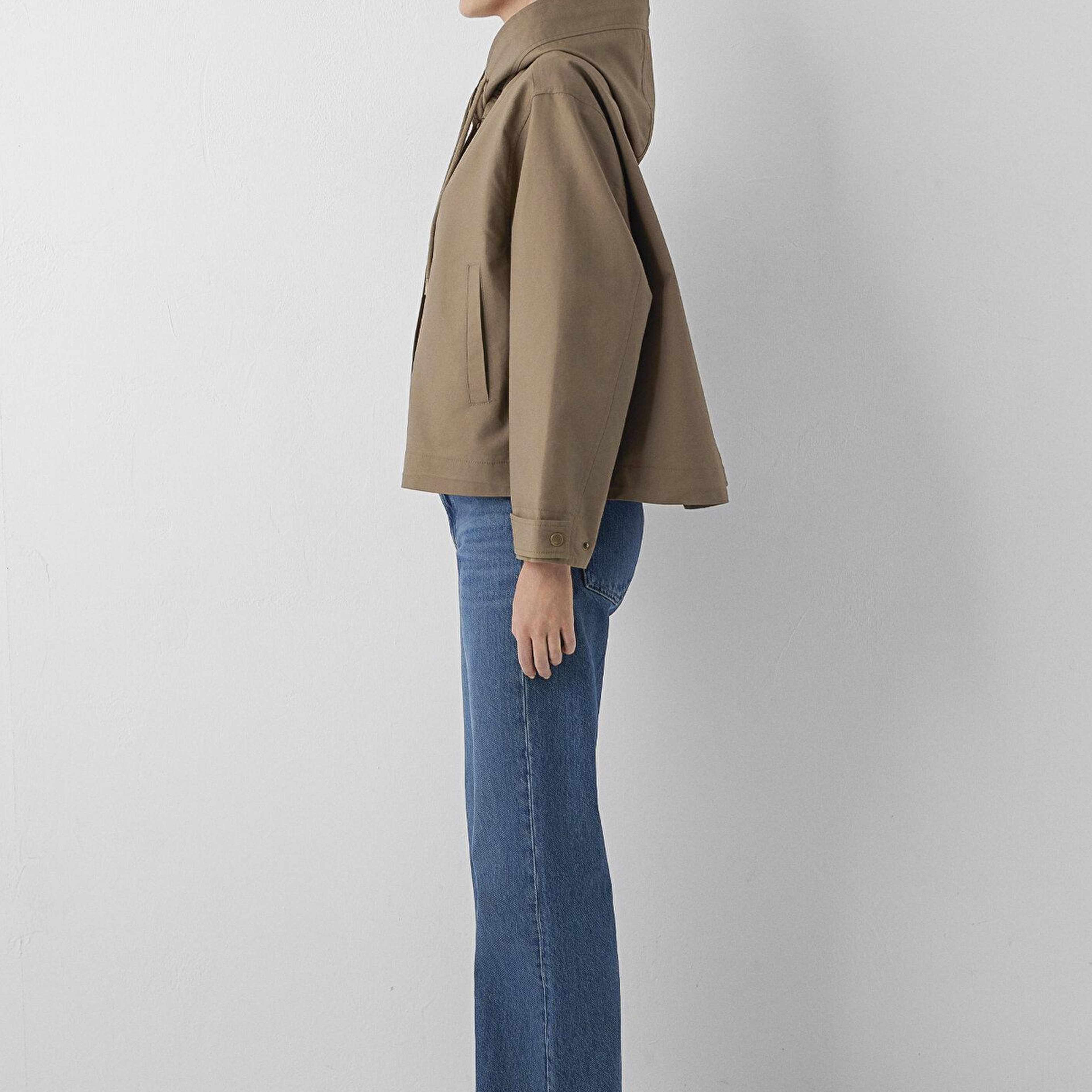 Mavi Kahverengi Ceket Oversize / Geniş Kesim 1110888-85555