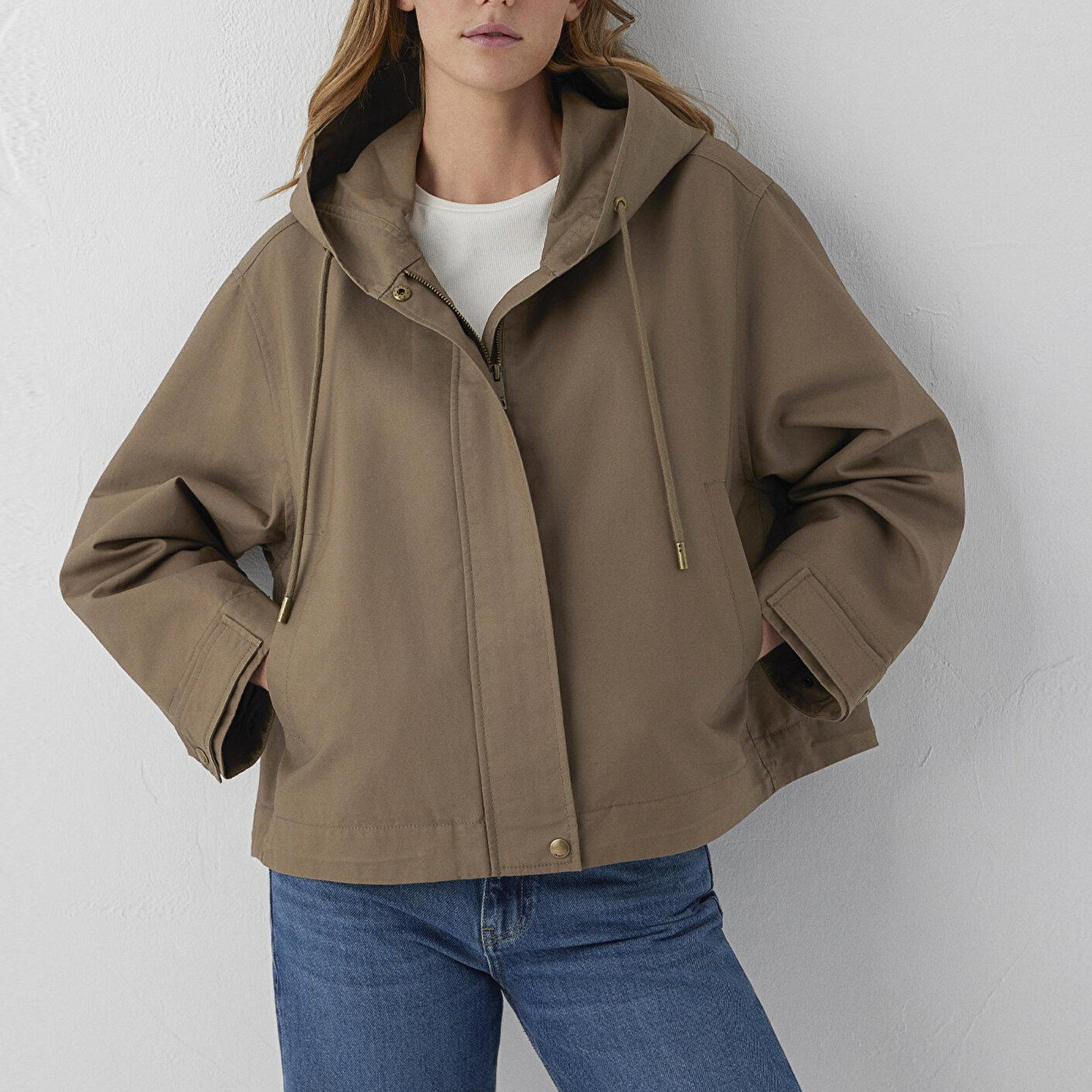 Mavi Kahverengi Ceket Oversize / Geniş Kesim 1110888-85555