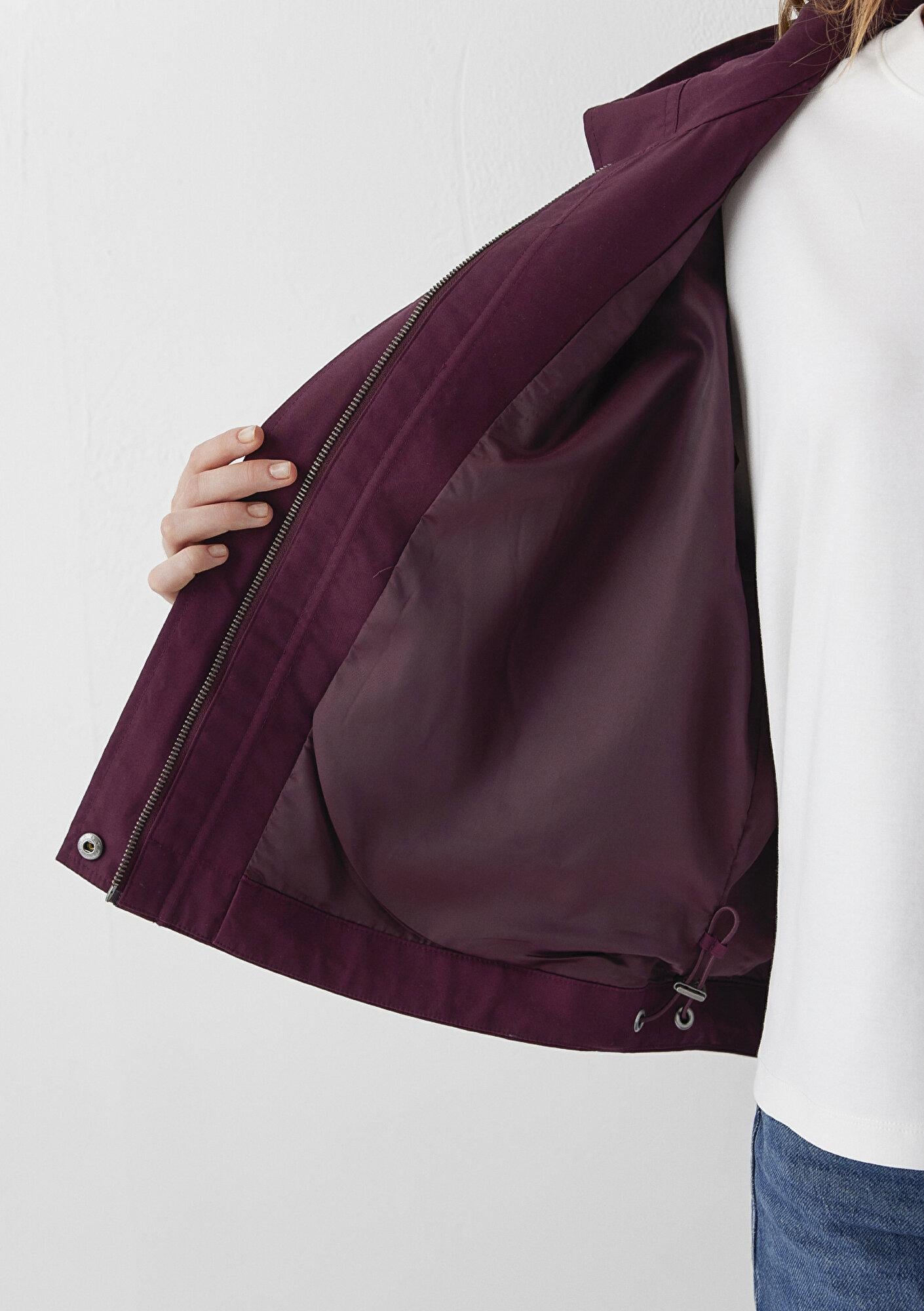 Mavi Bordo Ceket Oversize / Geniş Kesim 1110888-70434