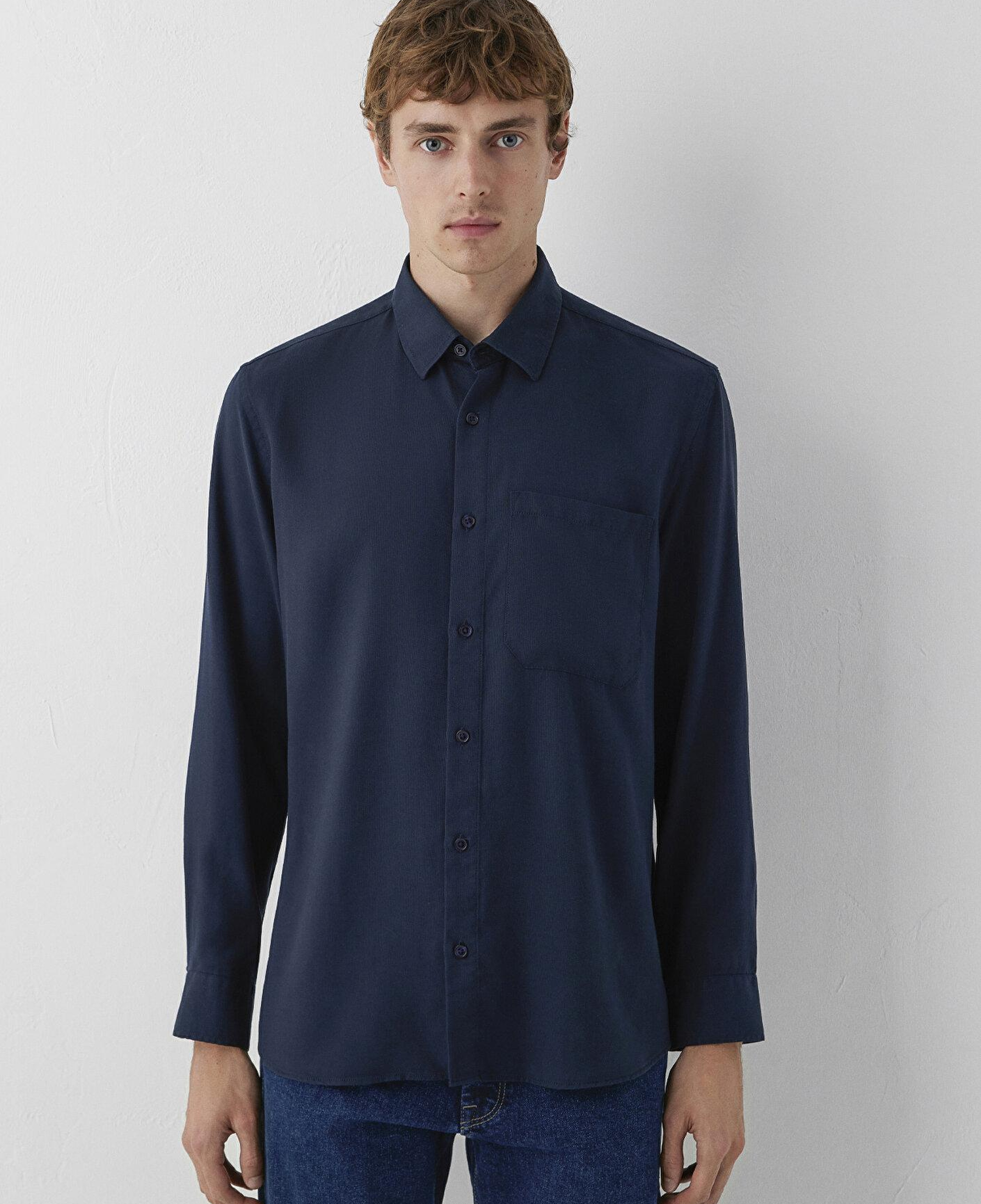 Mavi (Tencel™) Lyocell Lacivert Gömlek Regular Fit / Normal Kesim 0212075-70489