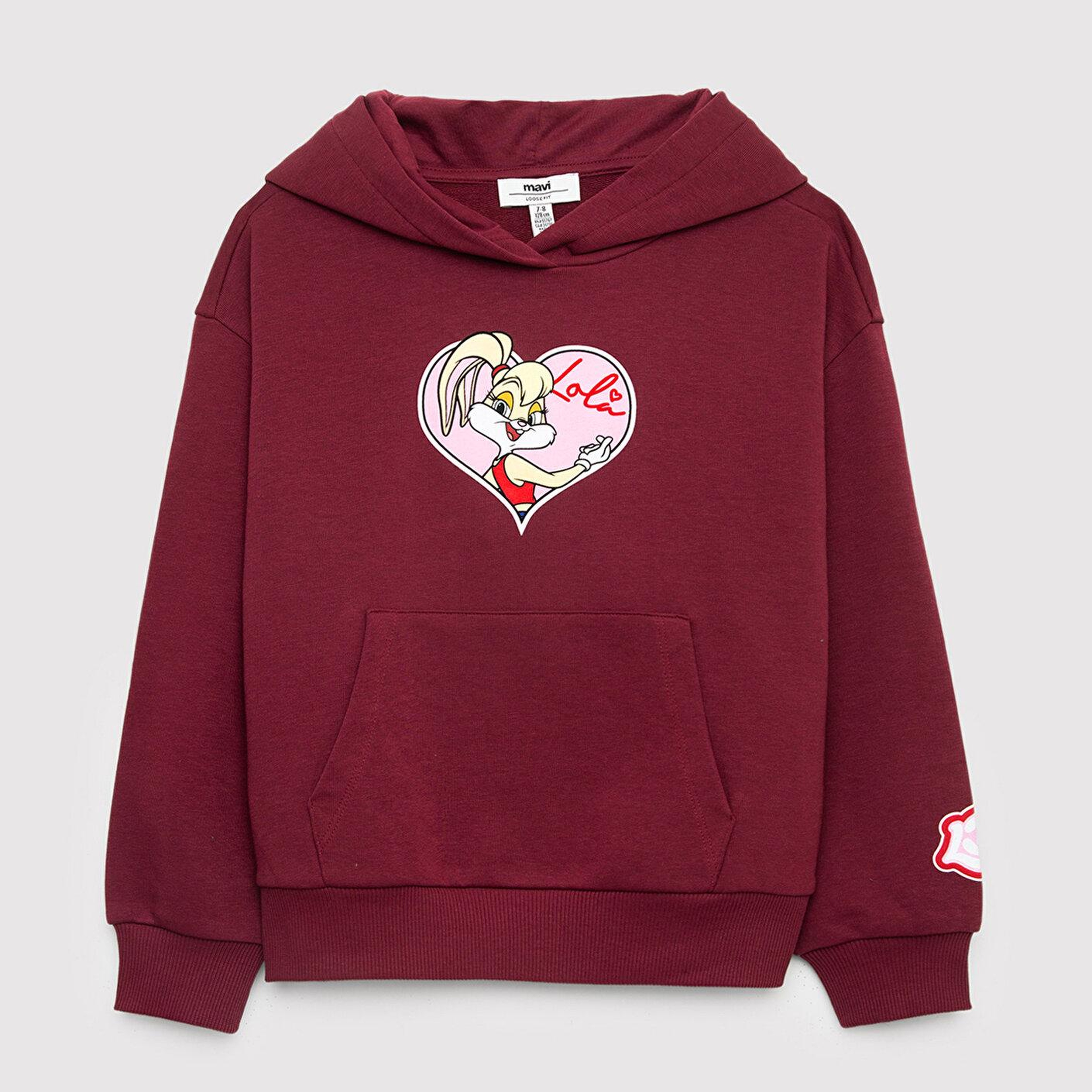 Mavi Lola Bunny Baskılı Kapüşonlu Sweatshirt 7S10214-70393