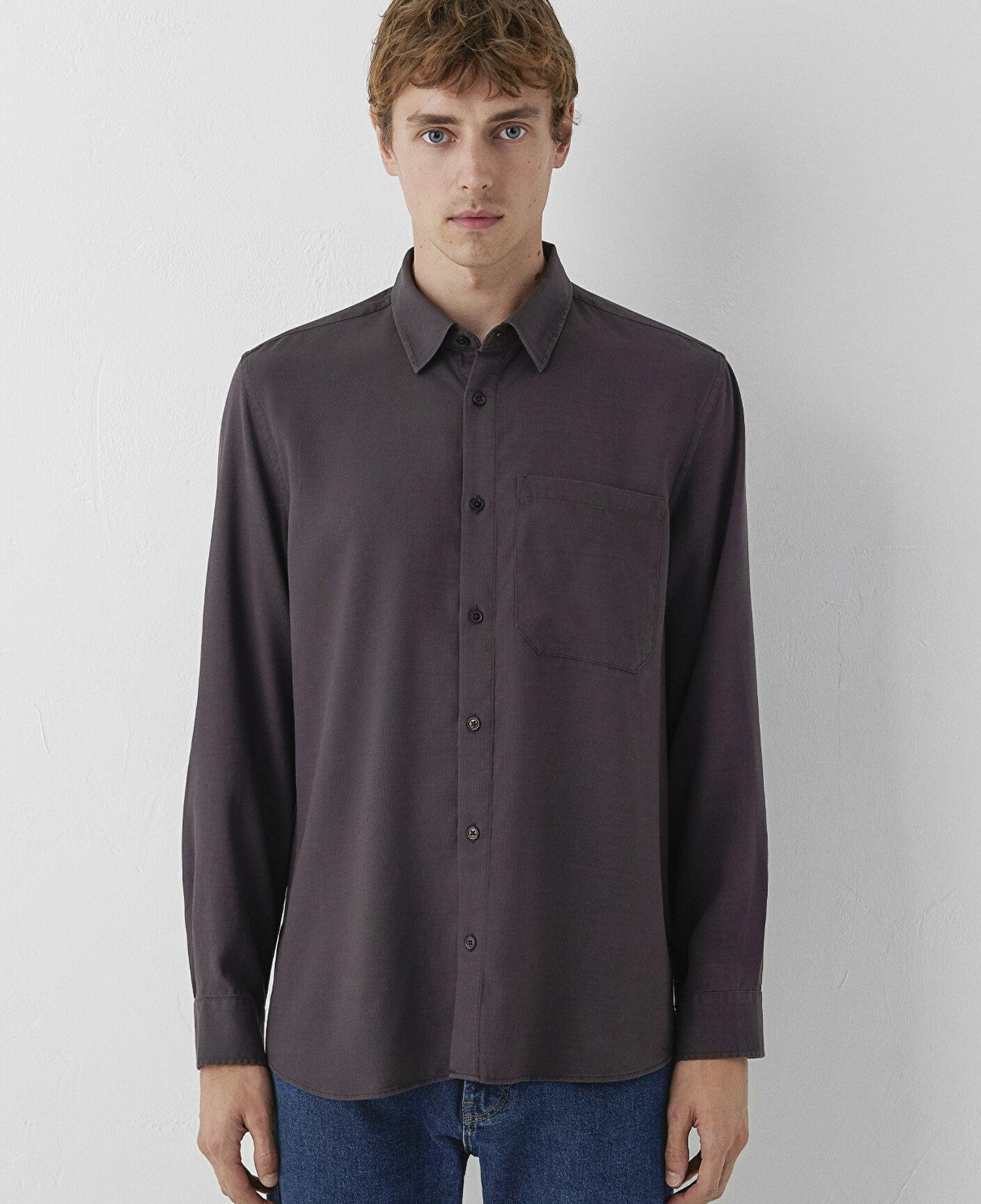 Mavi (Tencel™) Lyocell Kahverengi Gömlek Regular Fit / Normal Kesim 0212075-90892