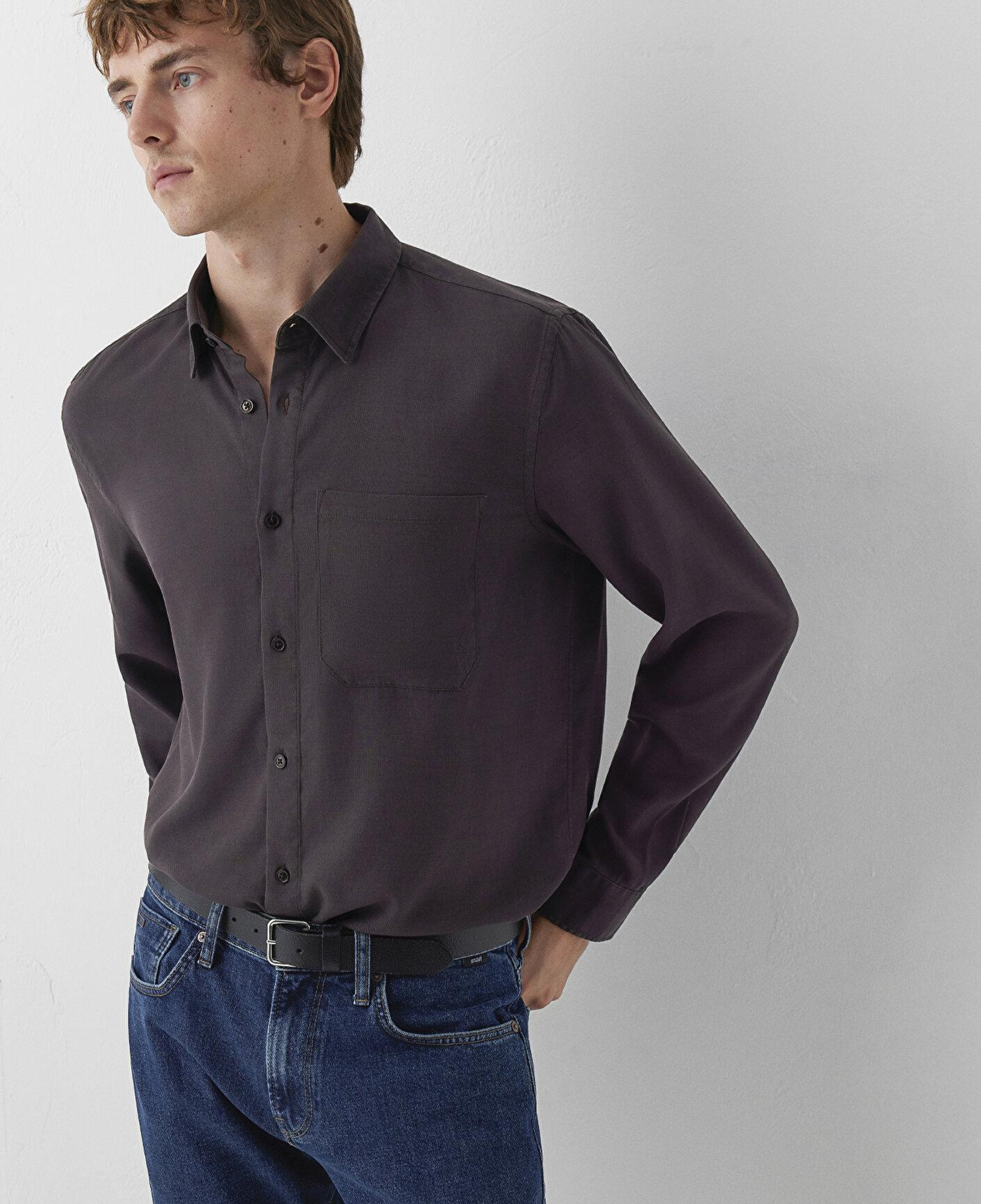Mavi (Tencel™) Lyocell Kahverengi Gömlek Regular Fit / Normal Kesim 0212075-90892