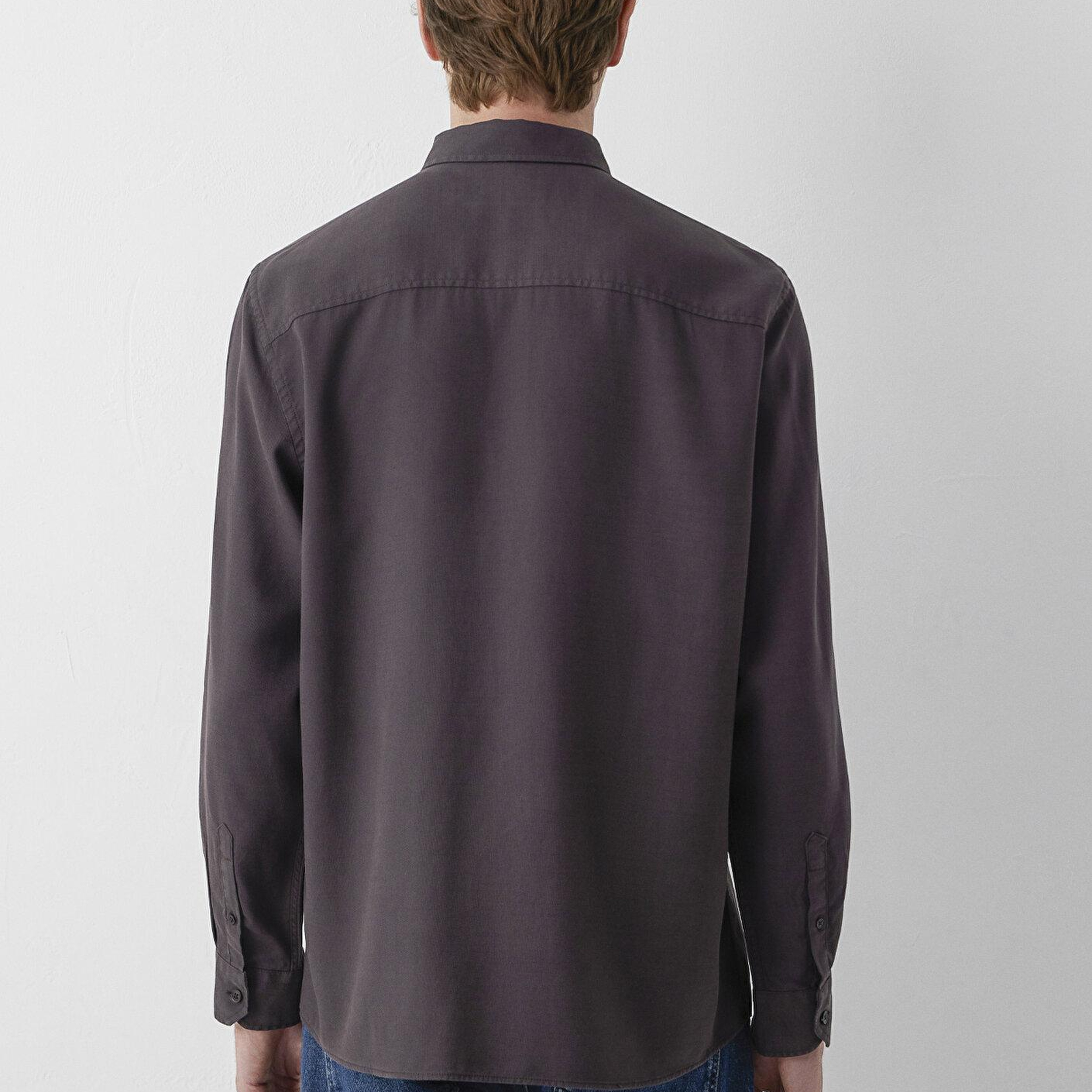 Mavi (Tencel™) Lyocell Kahverengi Gömlek Regular Fit / Normal Kesim 0212075-90892