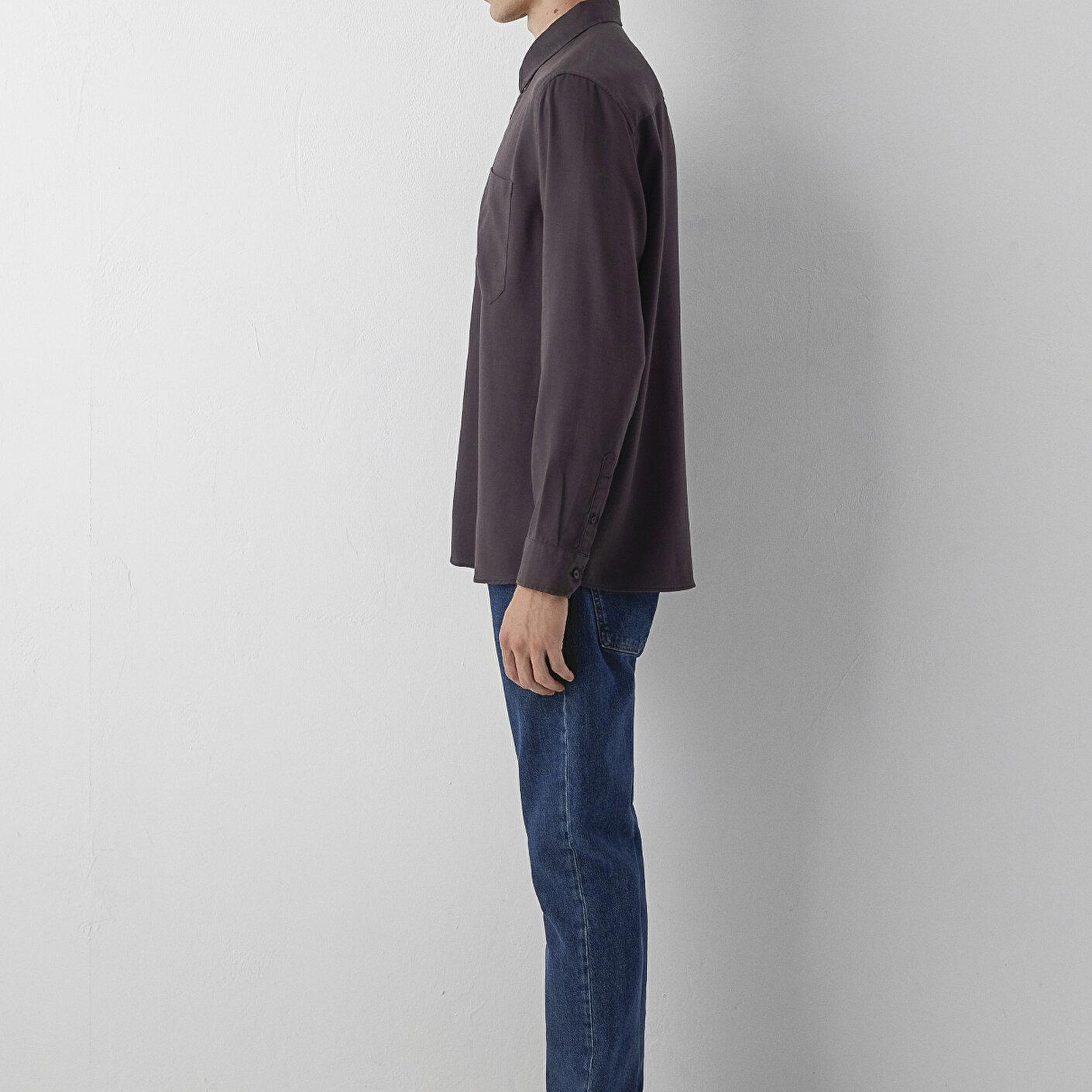 Mavi (Tencel™) Lyocell Kahverengi Gömlek Regular Fit / Normal Kesim 0212075-90892