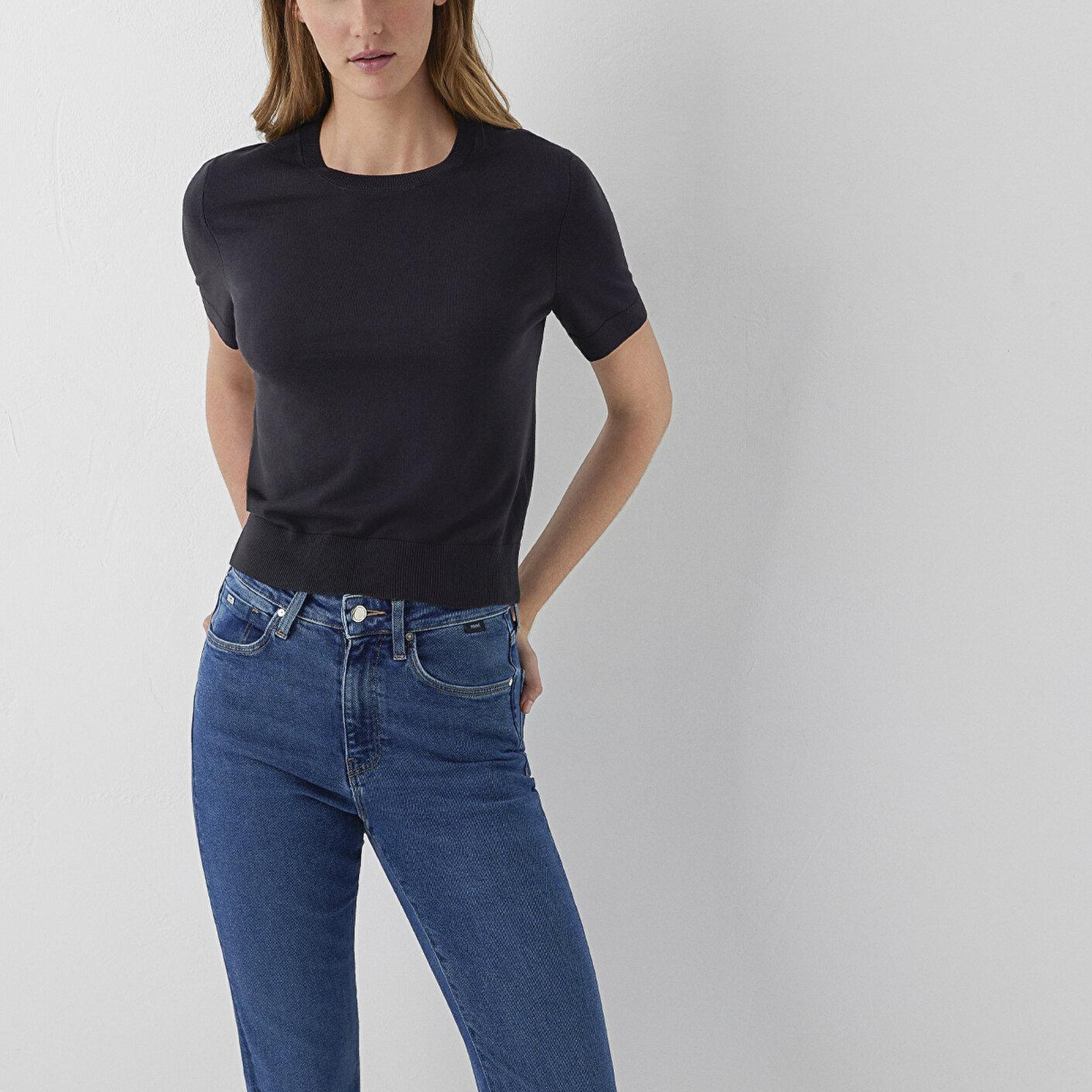 Mavi Siyah Kazak Slim Fit / Dar Kesim 1711009-900