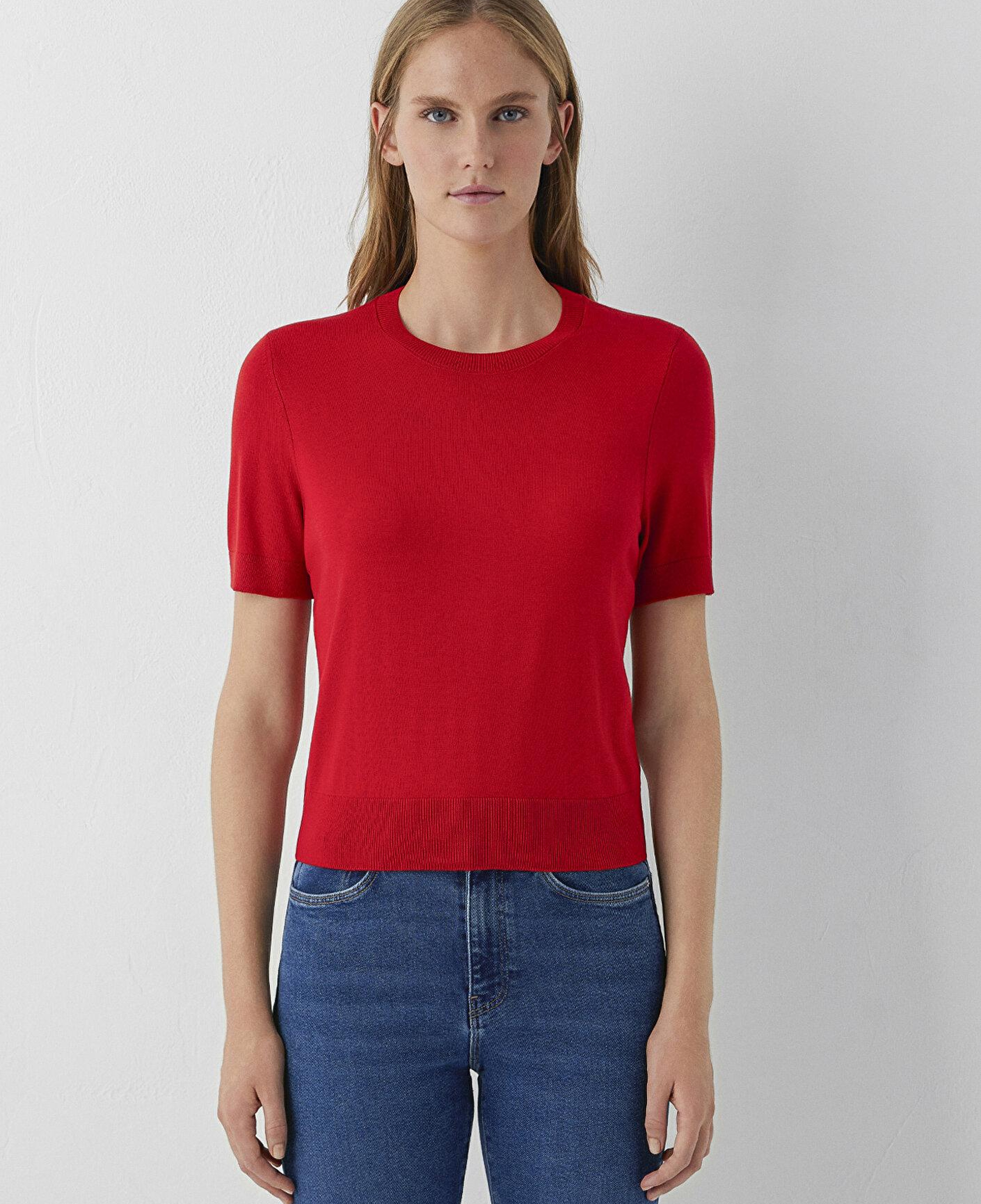 Mavi Kırmızı Kazak Slim Fit / Dar Kesim 1711009-84182