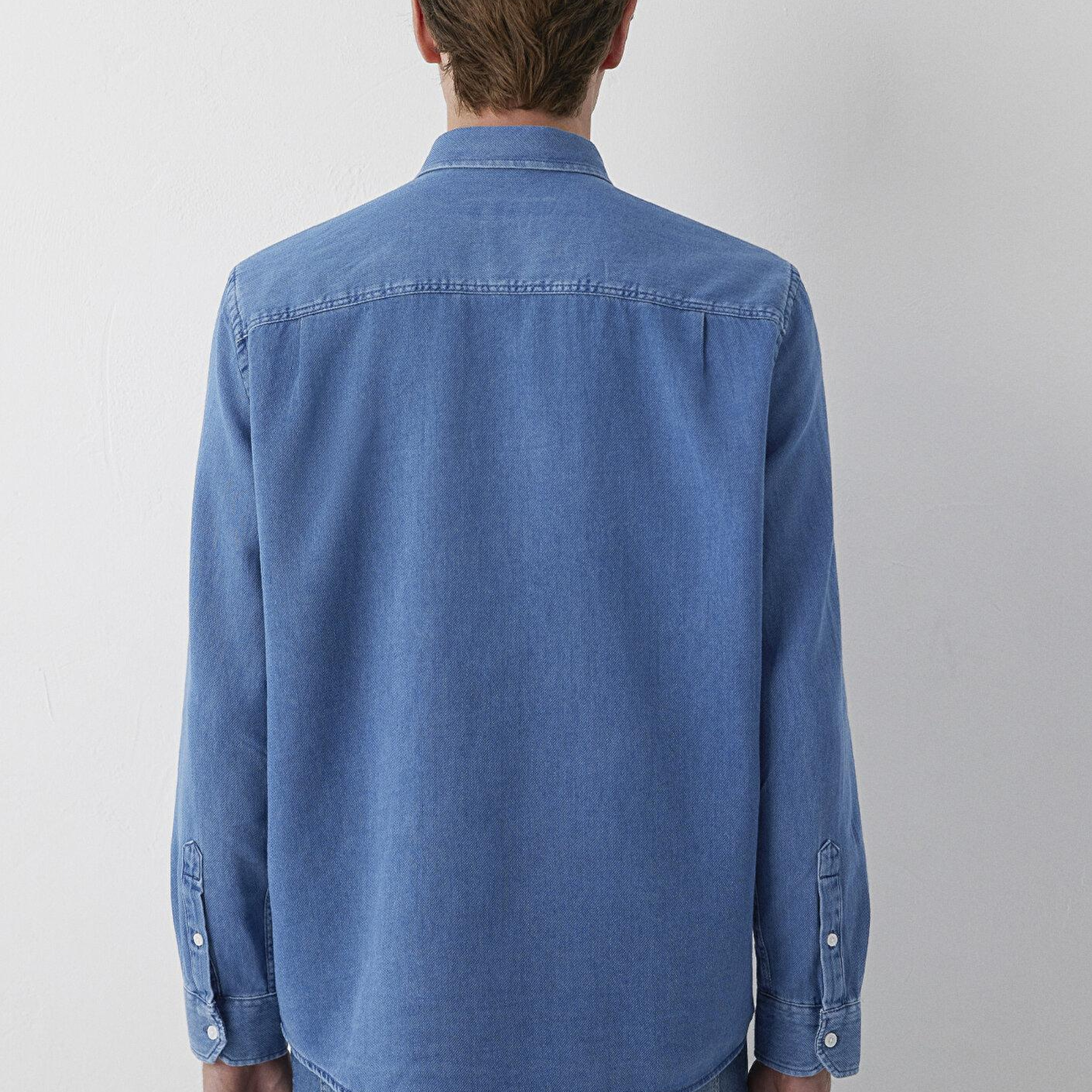 Mavi Lacivert Denim Gömlek Regular Fit / Normal Kesim 0212085-18790
