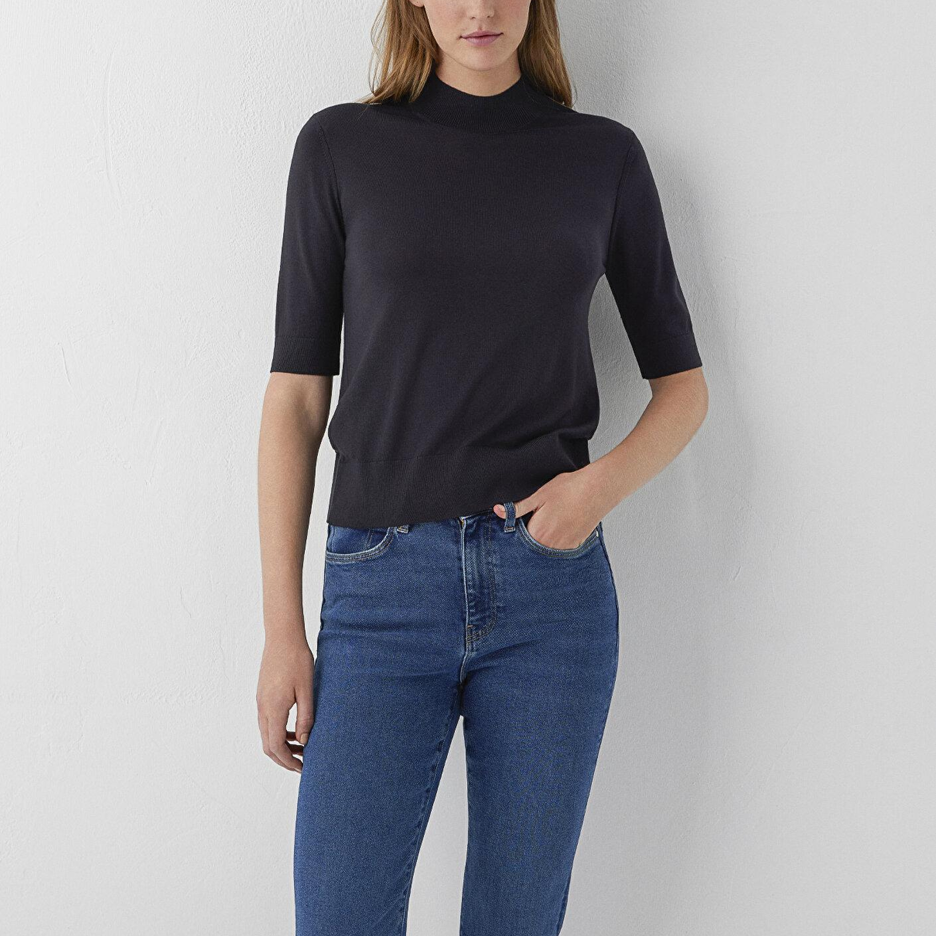 Mavi Siyah Kazak Slim Fit / Dar Kesim 1711007-900