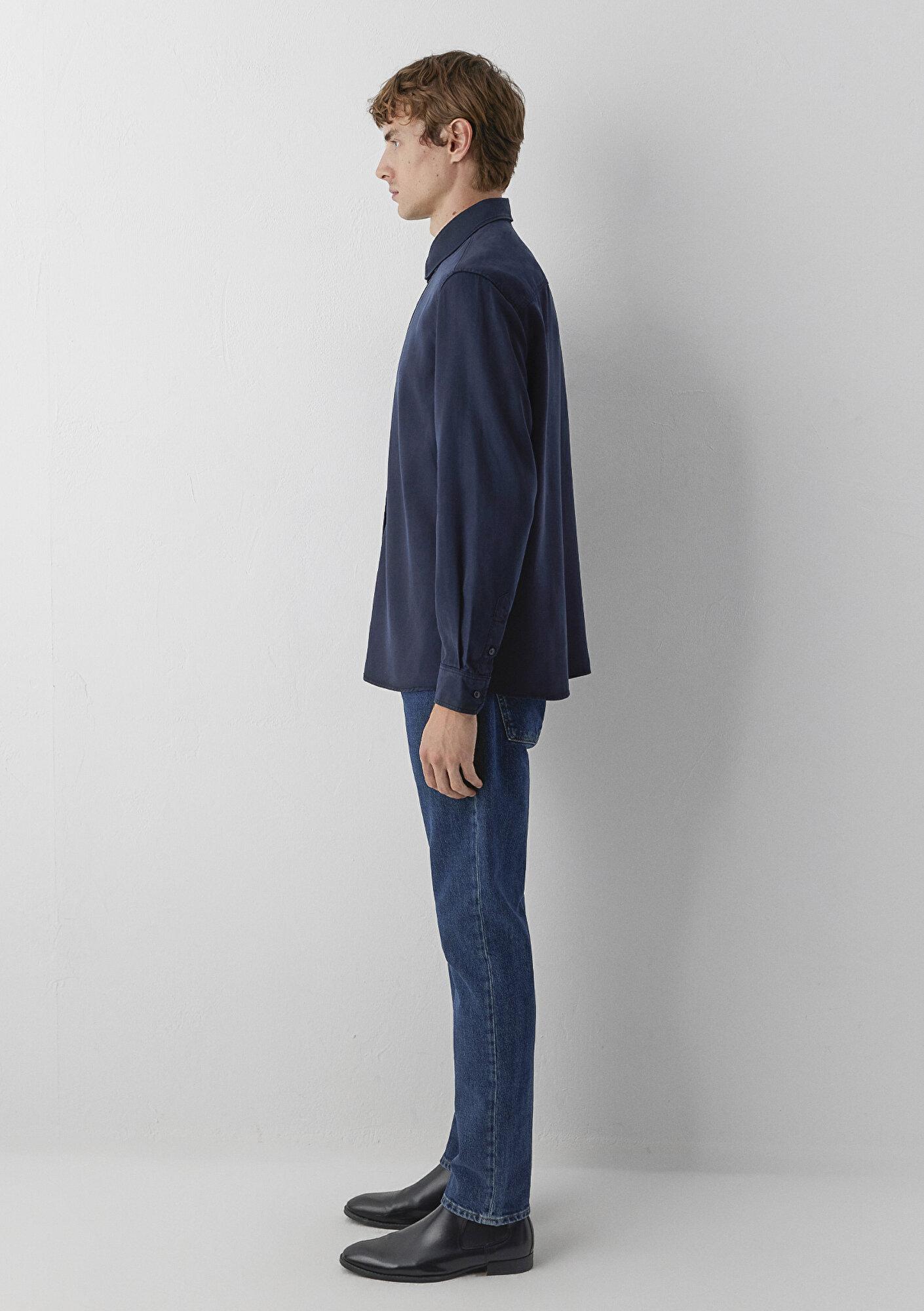 Mavi (TENCEL™) Lyocell Lacivert Gömlek Regular Fit / Normal Kesim 0210818-70489