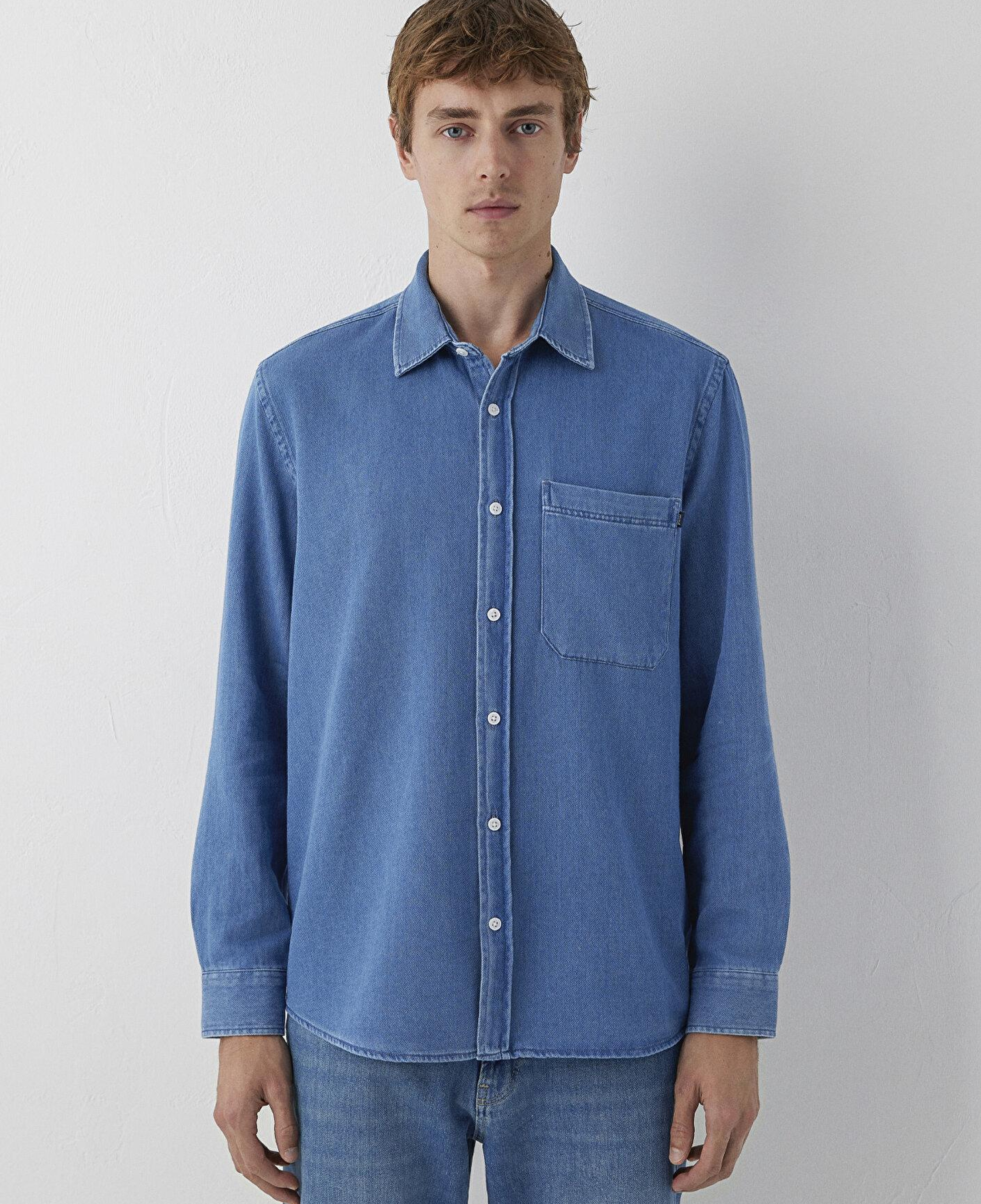 Mavi Lacivert Denim Gömlek Regular Fit / Normal Kesim 0212085-18790