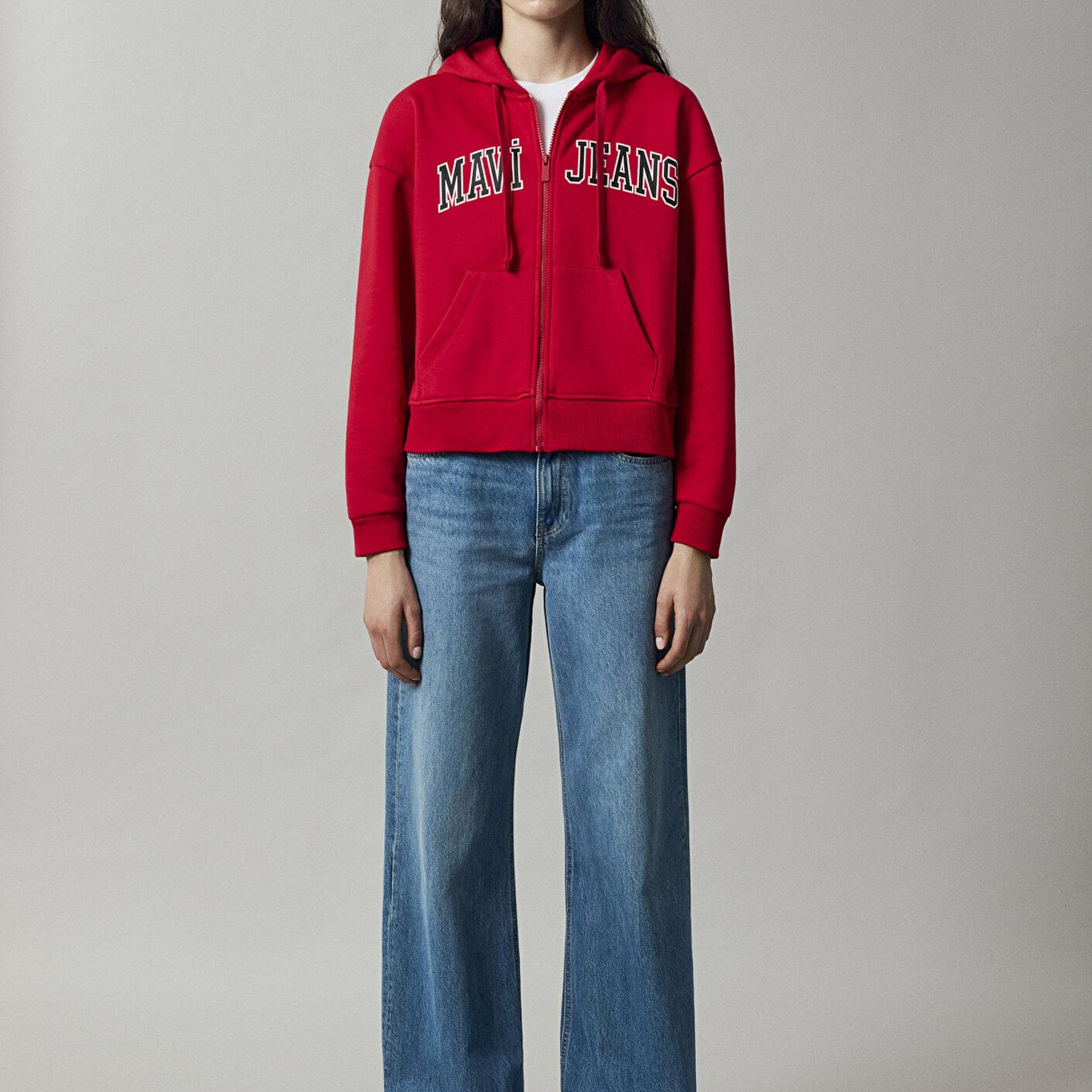 Mavi Mavi Jeans Kapüşonlu Kırmızı Sweatshirt 1S10587-86417