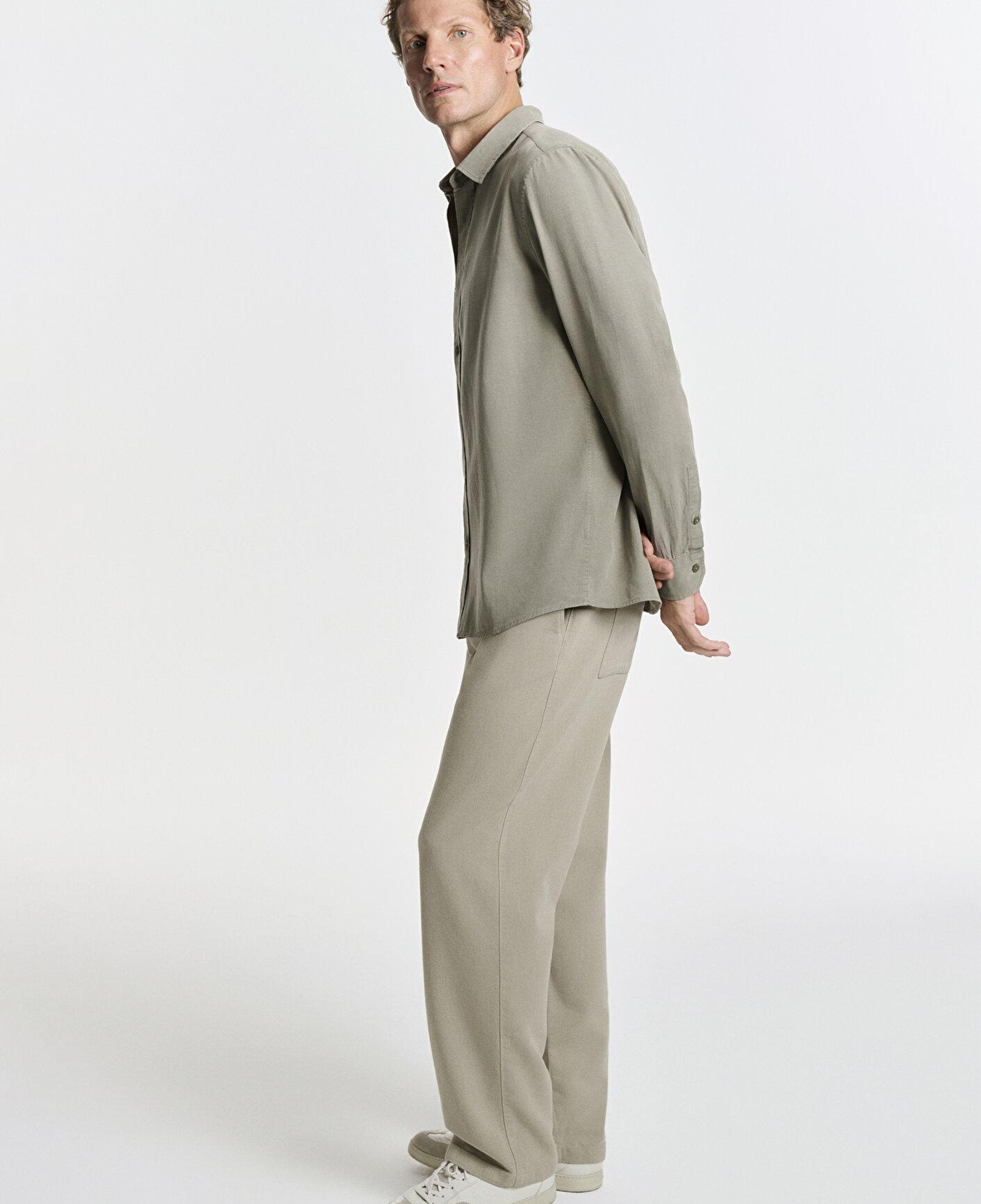 Mavi Keten (Tencel™) Lyocell Karışımlı Gri Jogger Pantolon 0010628-70146