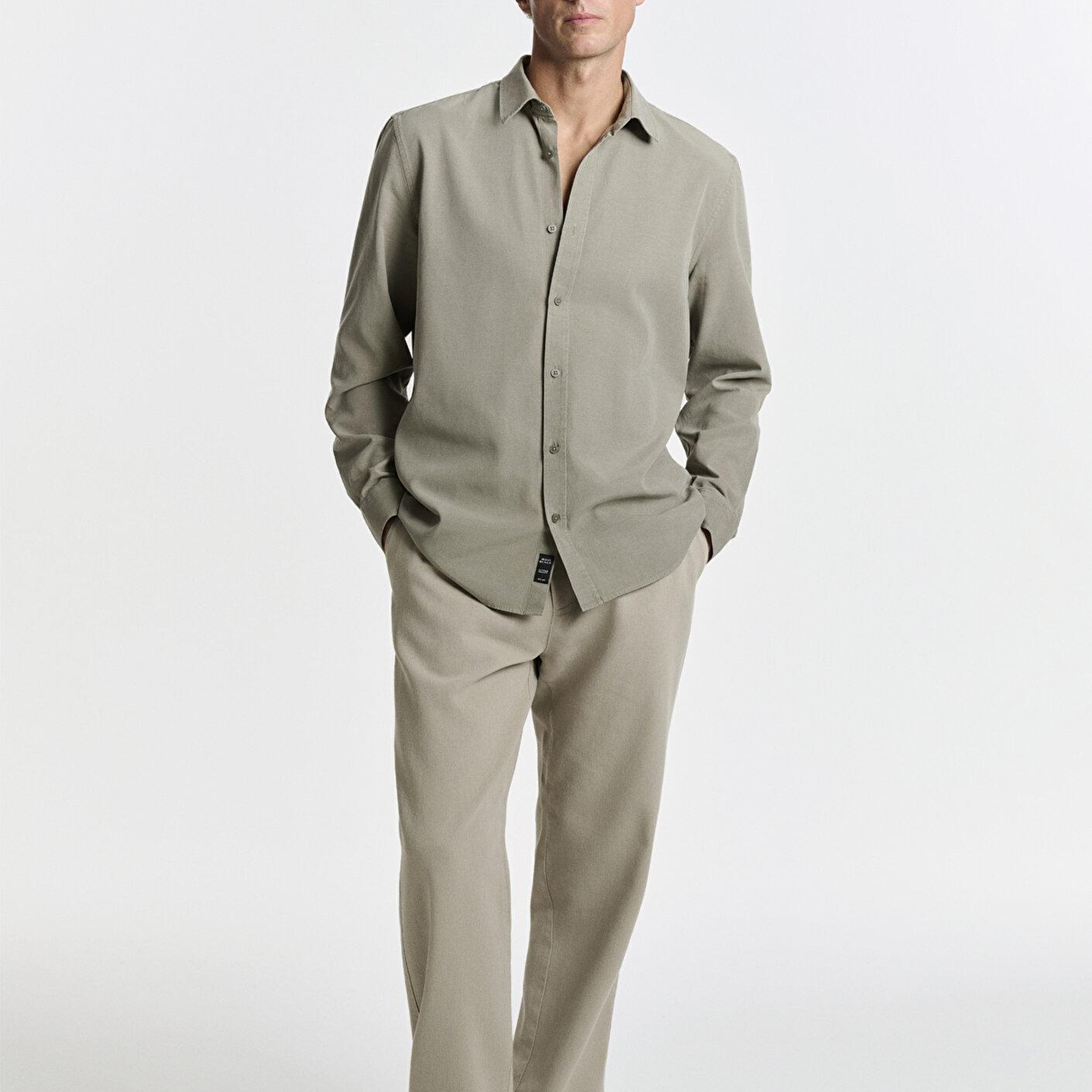 Mavi Keten (Tencel™) Lyocell Karışımlı Gri Jogger Pantolon 0010628-70146
