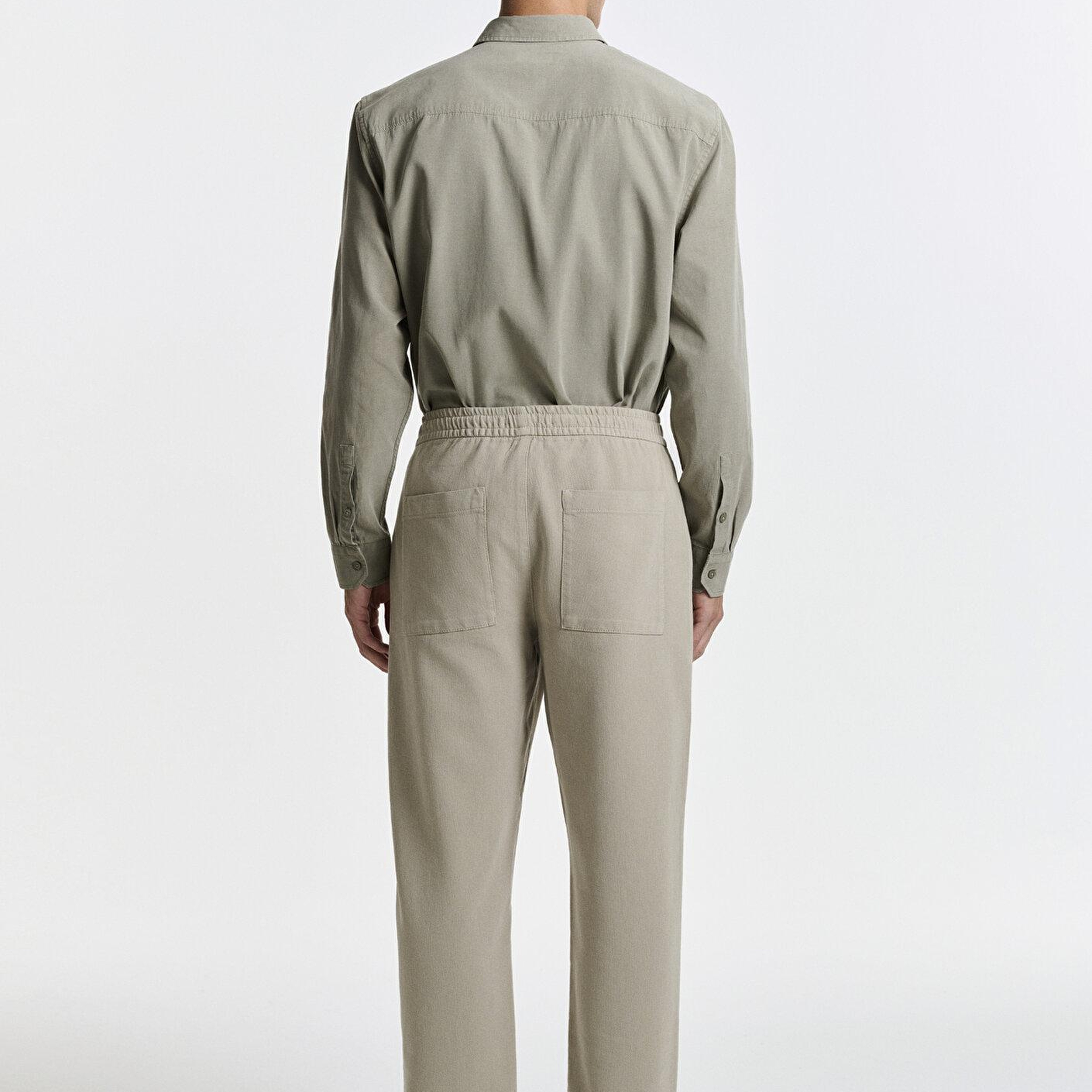Mavi Keten (Tencel™) Lyocell Karışımlı Gri Jogger Pantolon 0010628-70146
