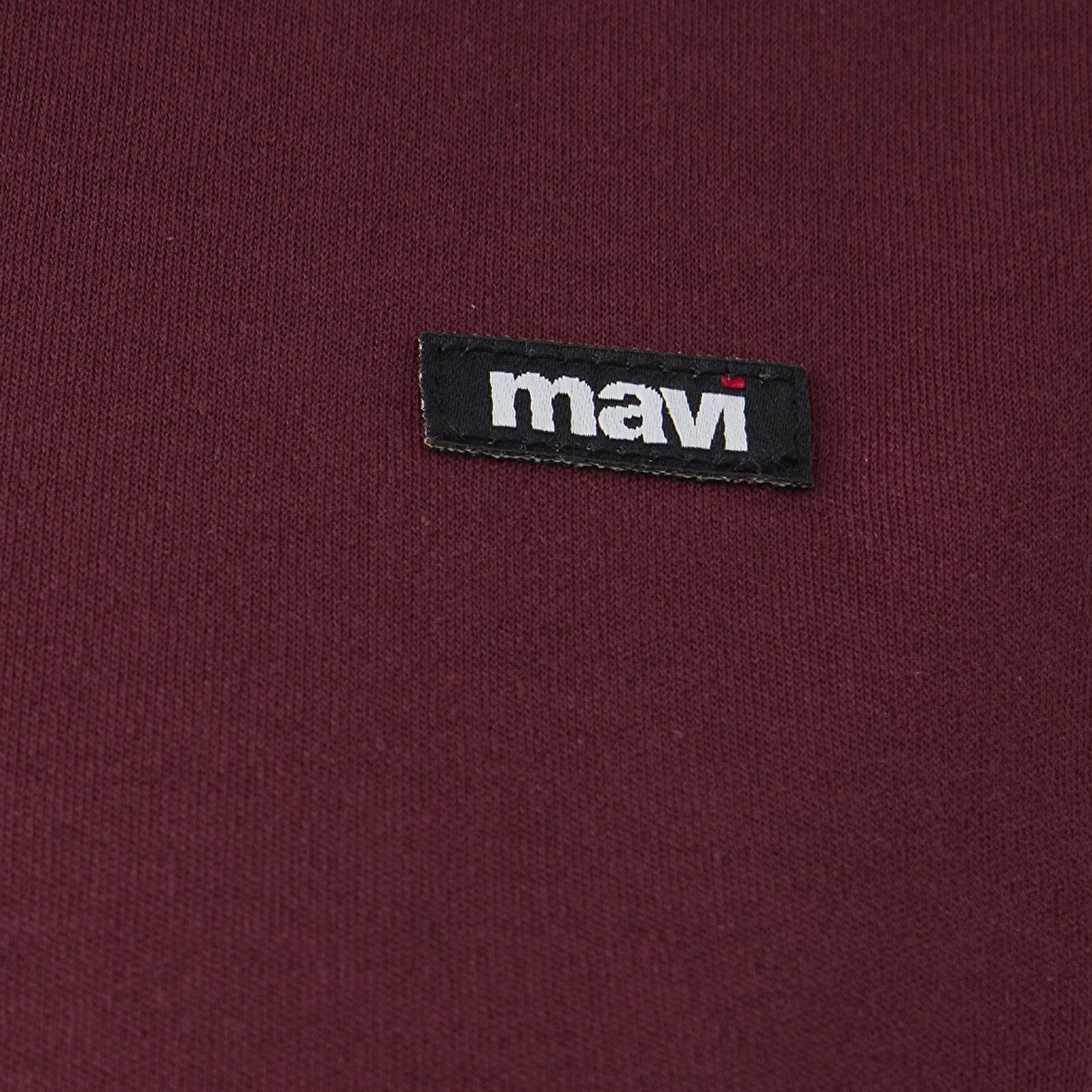 Mavi Mavi Logo Baskılı Bordo Tişört Regular Fit / Normal Kesim 1614193-85633