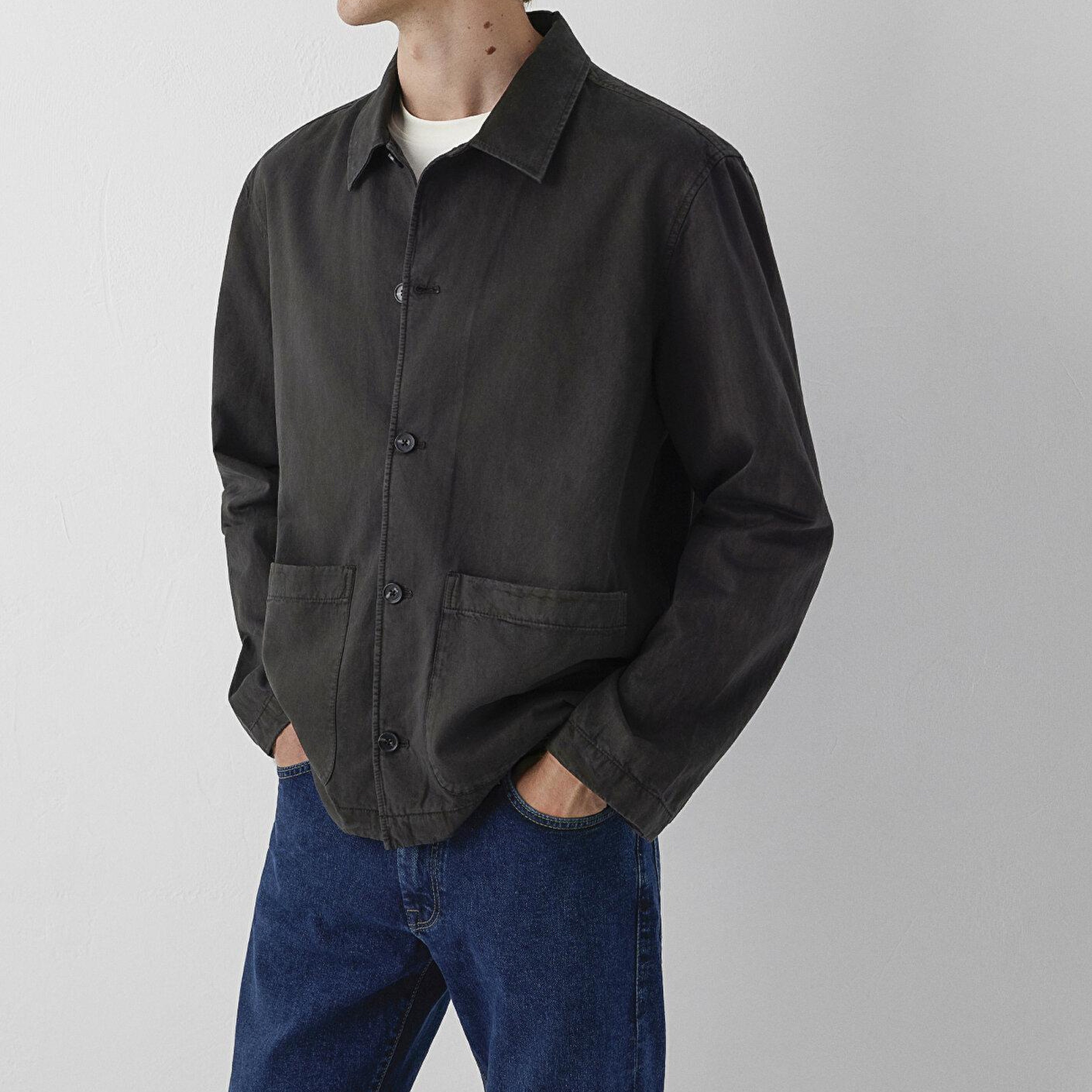 Mavi (Tencel™) Lyocell Karışımlı Kahverengi Gömlek Loose Fit / Bol Rahat Kesim 0212084-90892