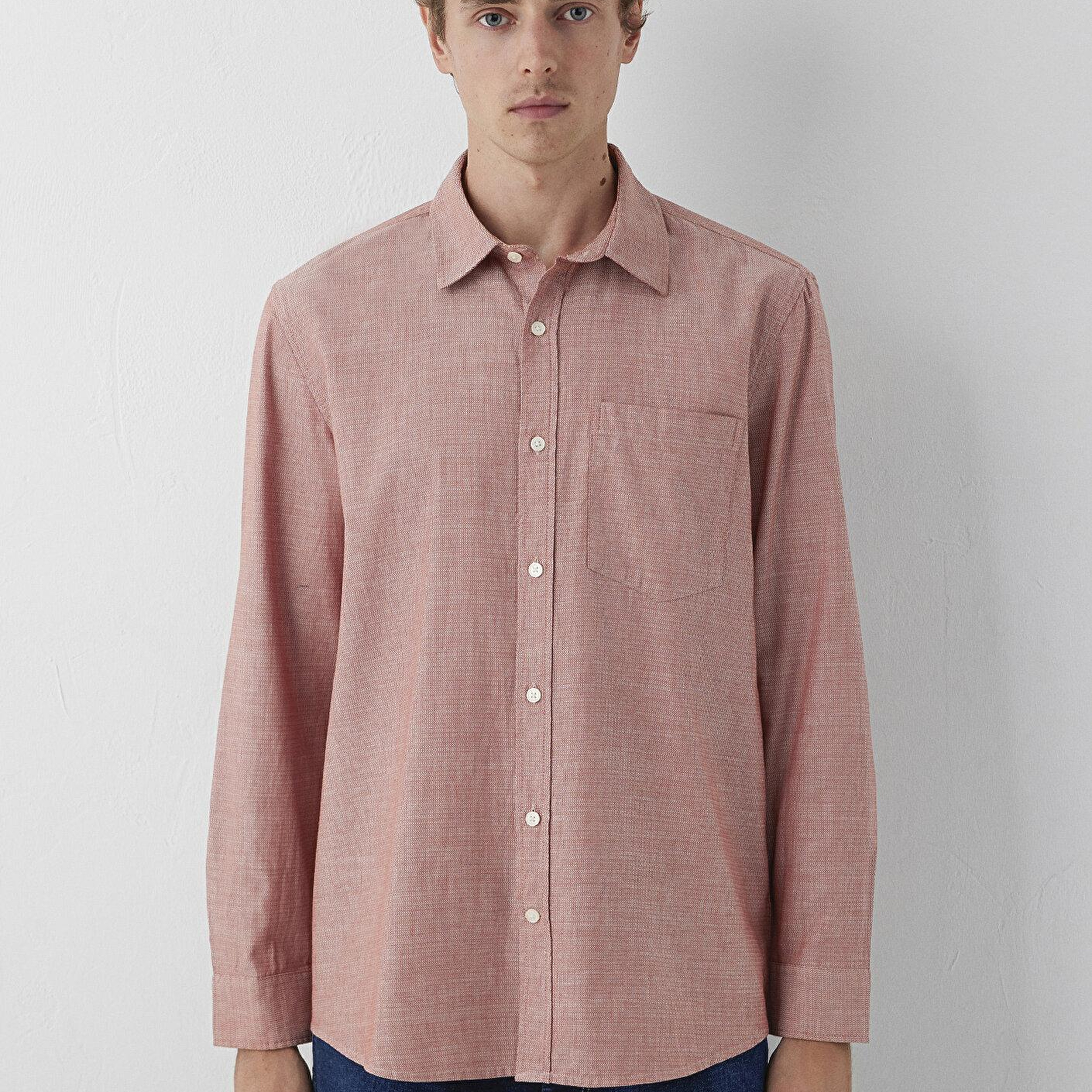 Mavi Pembe Gömlek Regular Fit / Normal Kesim 0212105-71098