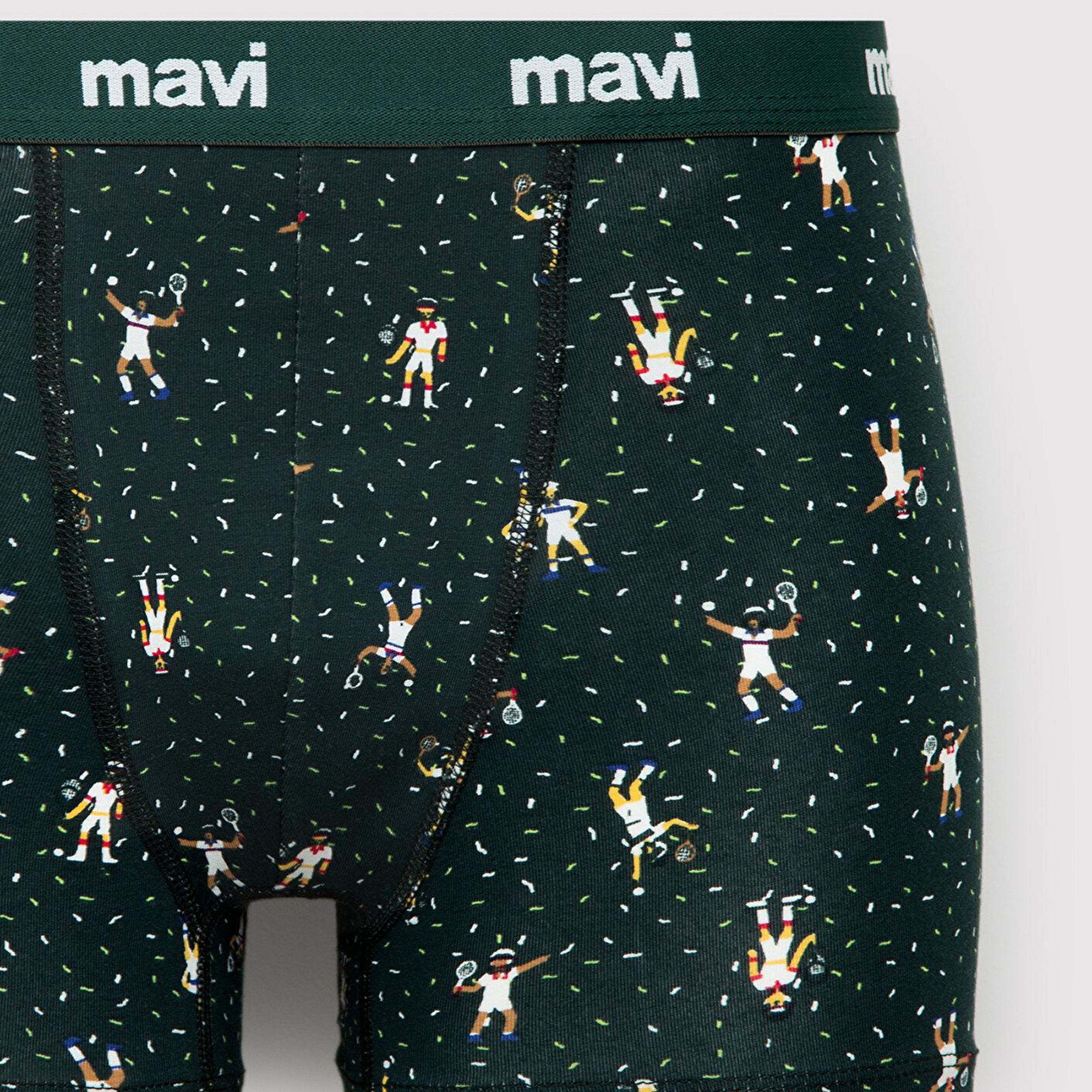 Mavi Baskılı Yeşil Boxer 0912482-88060